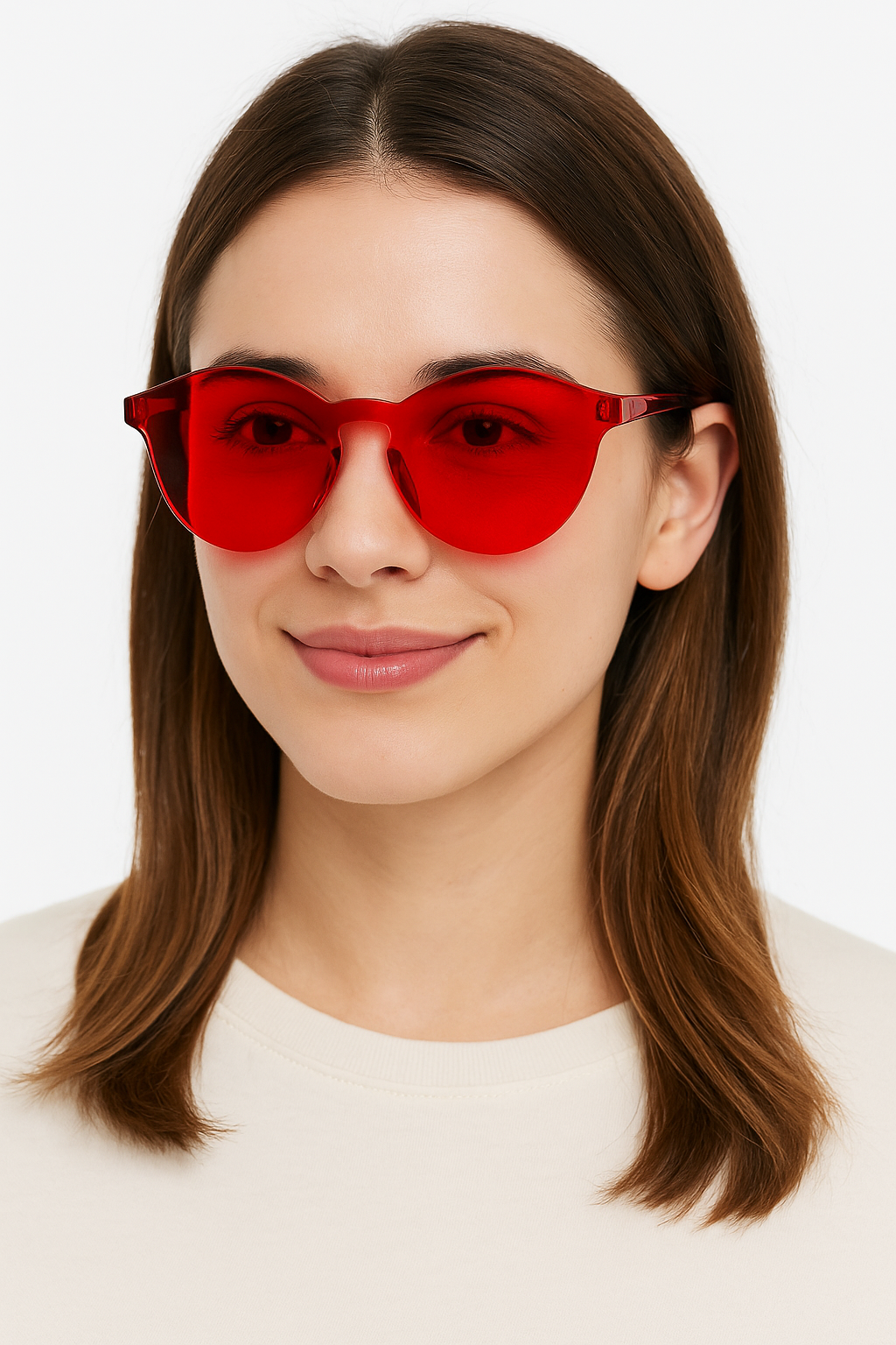 Vibrant Red Team Spirit Glasses