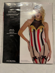 Women‚Äôs Vintage Circus Bodysuit Costume for Halloween - Adult S/M