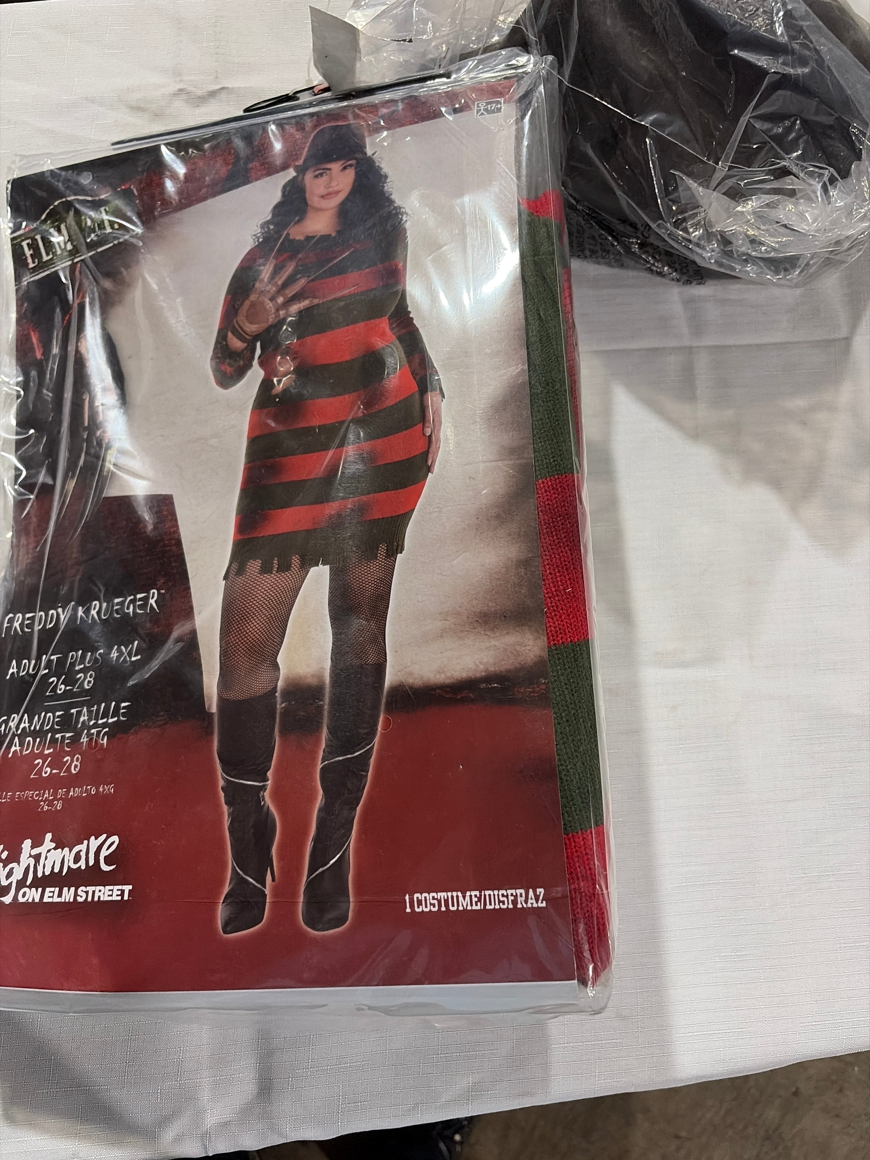 Women's Miss Krueger Nightmare on Elm Street Halloween Costume - Adult 4XL