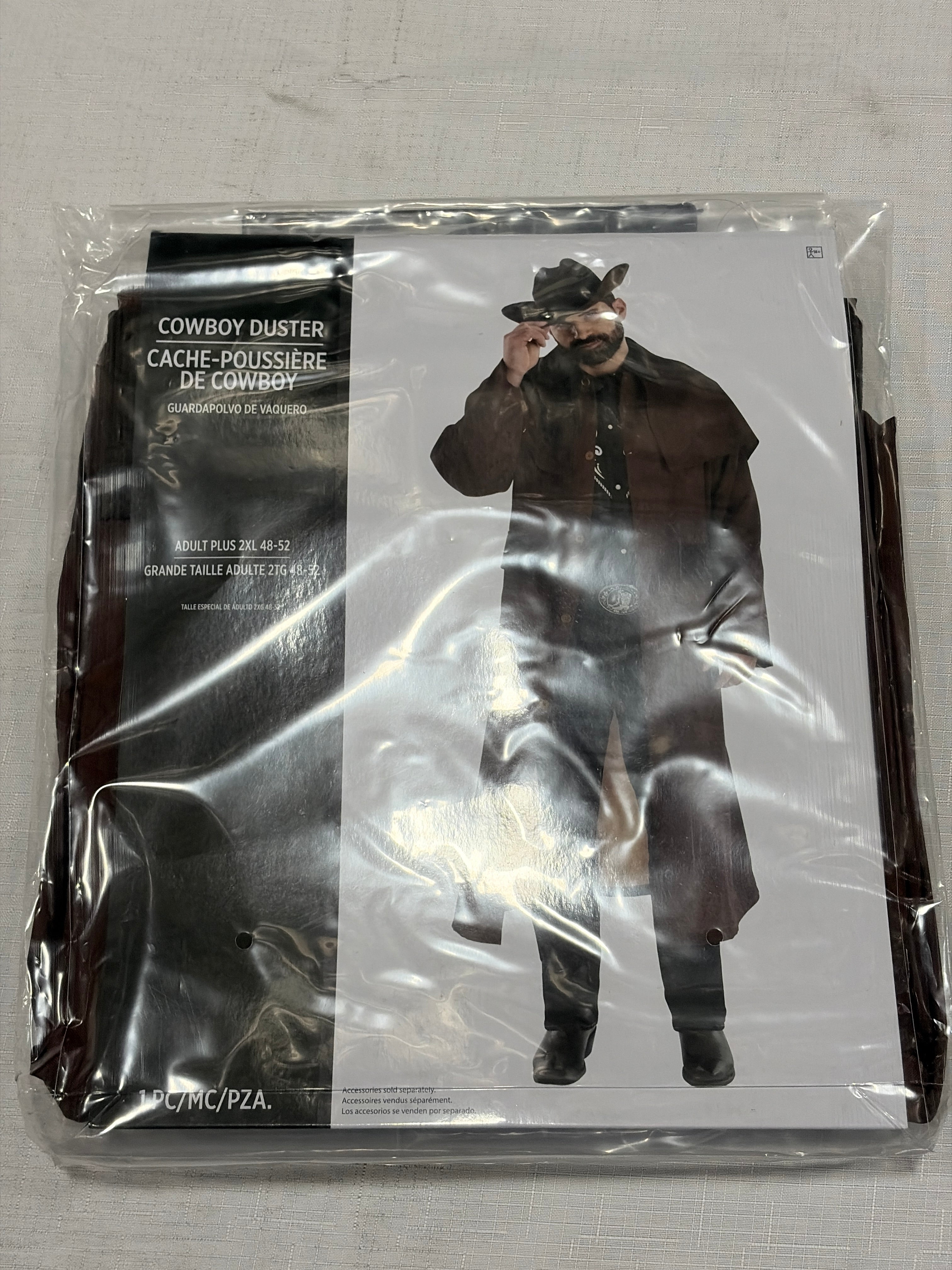 Men's Western Duster Costume Coat - Halloween Edition - Adult 2XL (48-52)