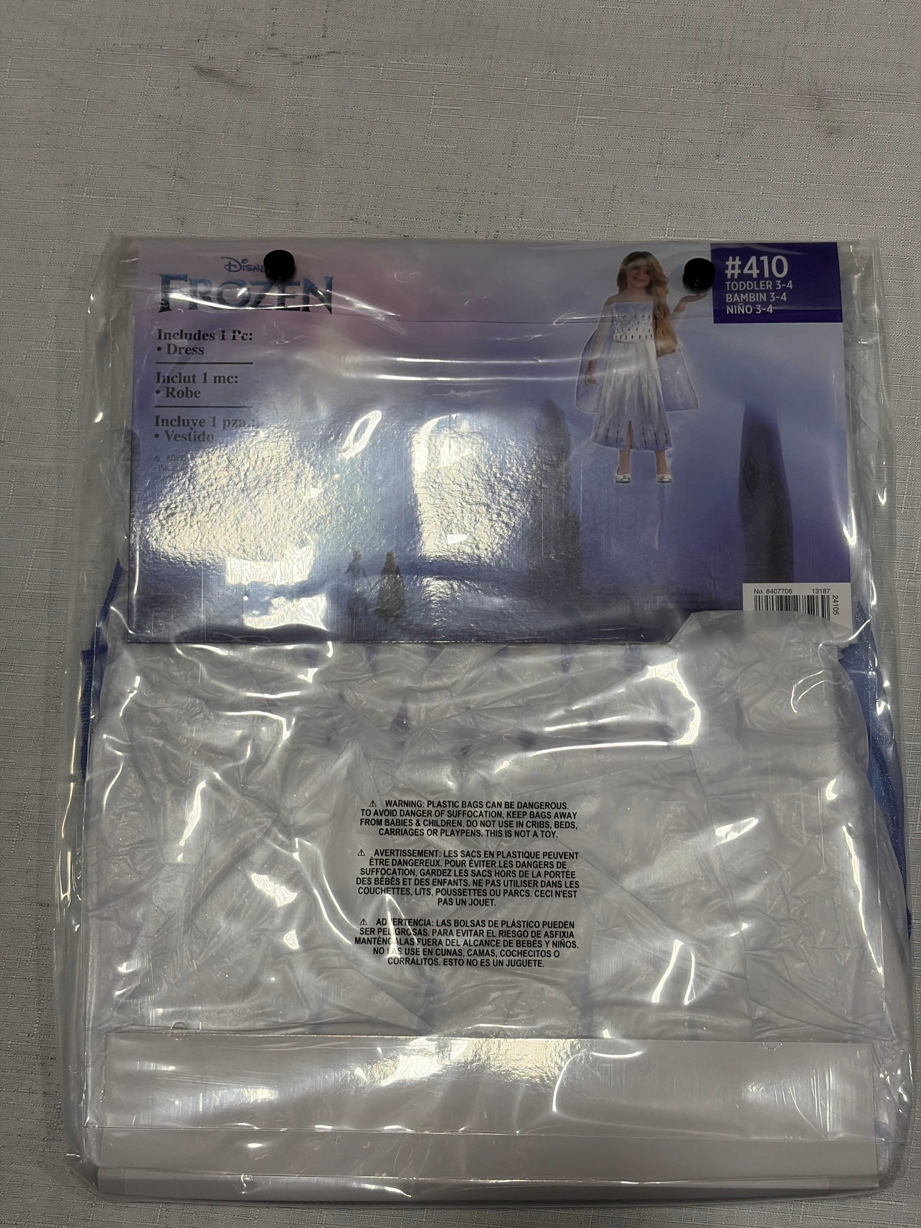 Disney Frozen 2 Elsa Halloween Costume for Girls - Toddler (3-4)