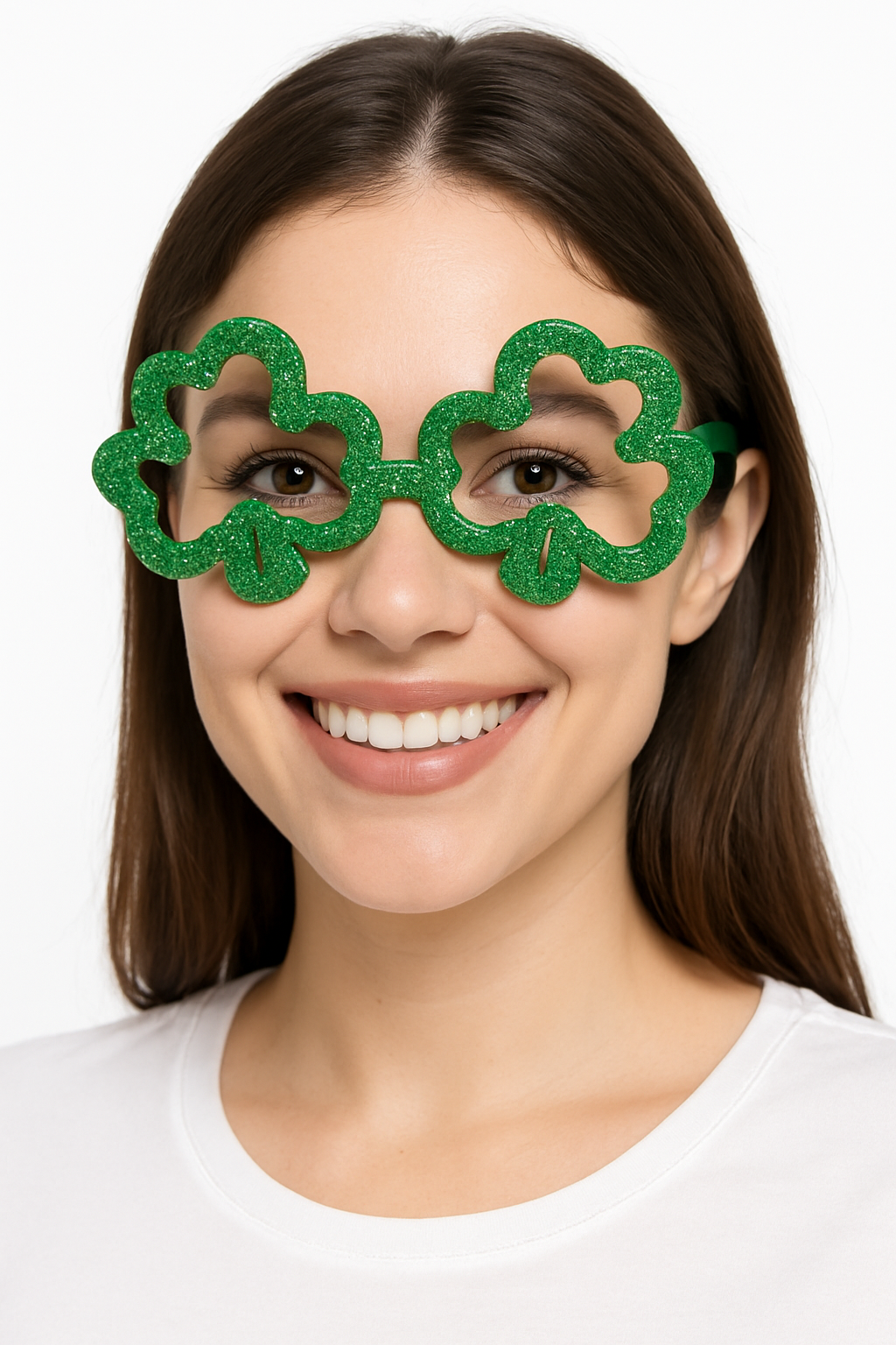 Glitter Shamrock Glasses for St. Patrick's Day