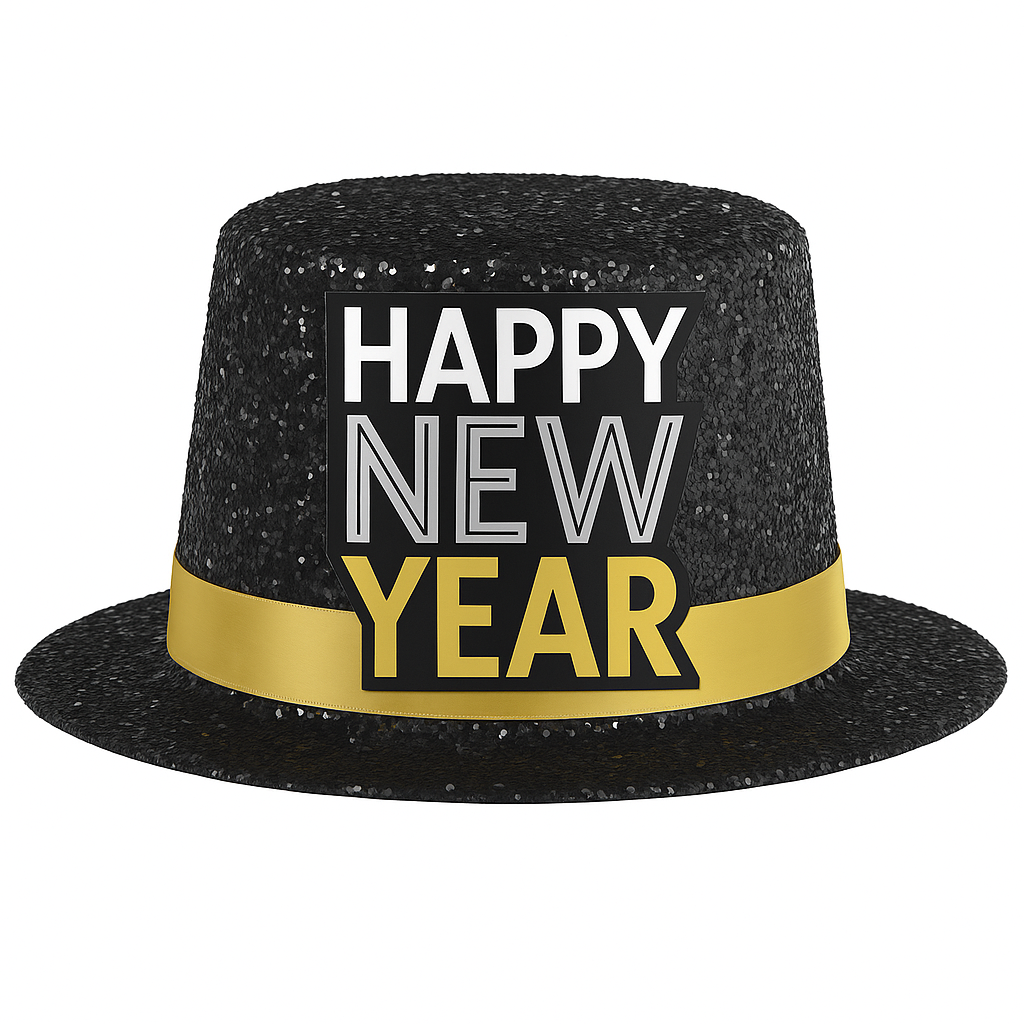 Sparkling Mini Top Hat for New Year's Eve