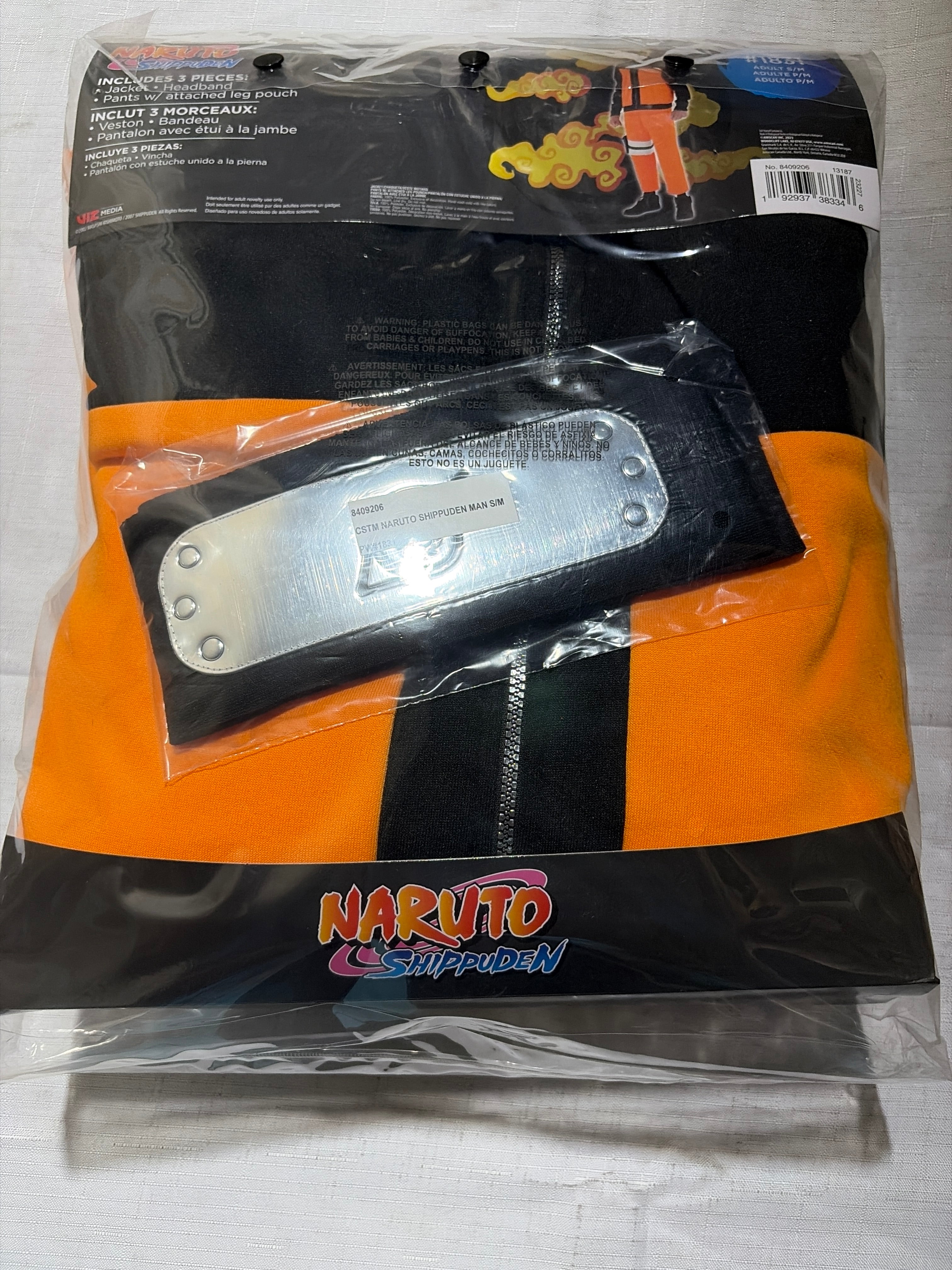 Naruto Shippuden Men's Costume - Adult S/M
