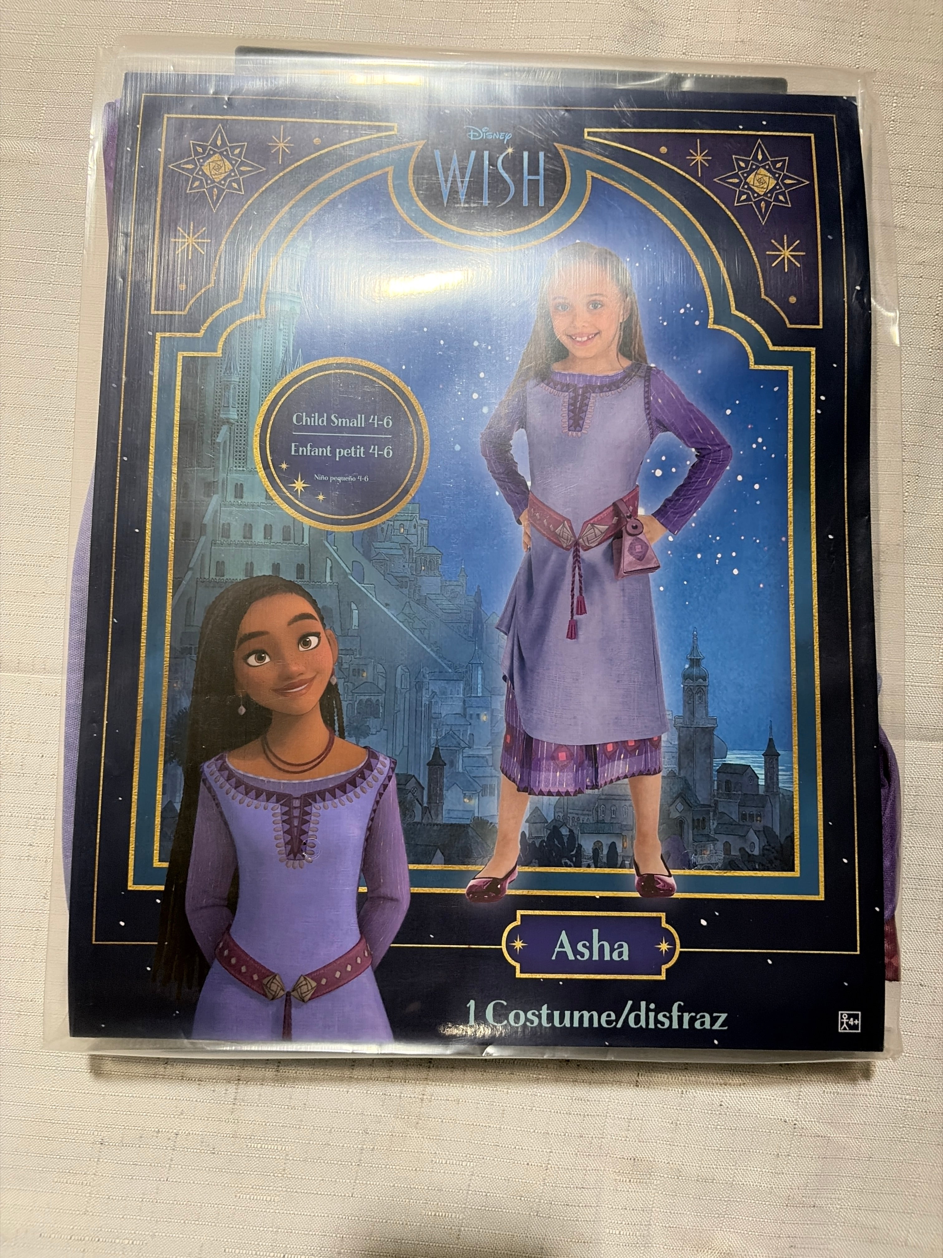 Disney Princess Asha Costume for Girls - Child S (4-6)