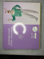 Adult Easter Bunny Costume - Plush White & Teal Ensemble - Adult One Size