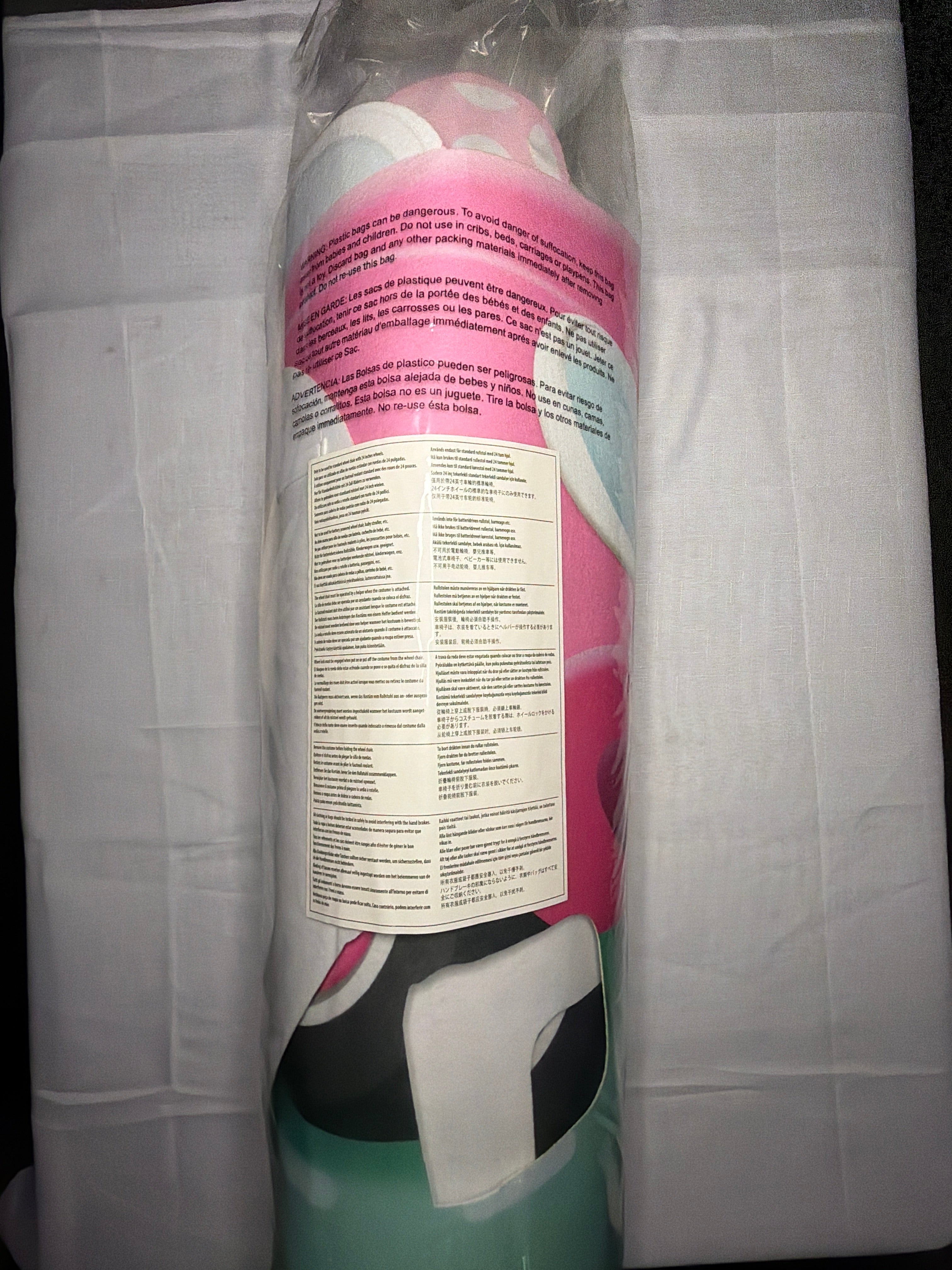 Adaptive Pink Minnie Wheelchair Cover Costume Accessory - One Size
