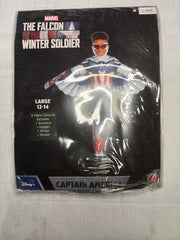 Marvel Falcon and Winter Soldier Sam Wilson Kids Costume with Wings & Mask - Child L (12-14)