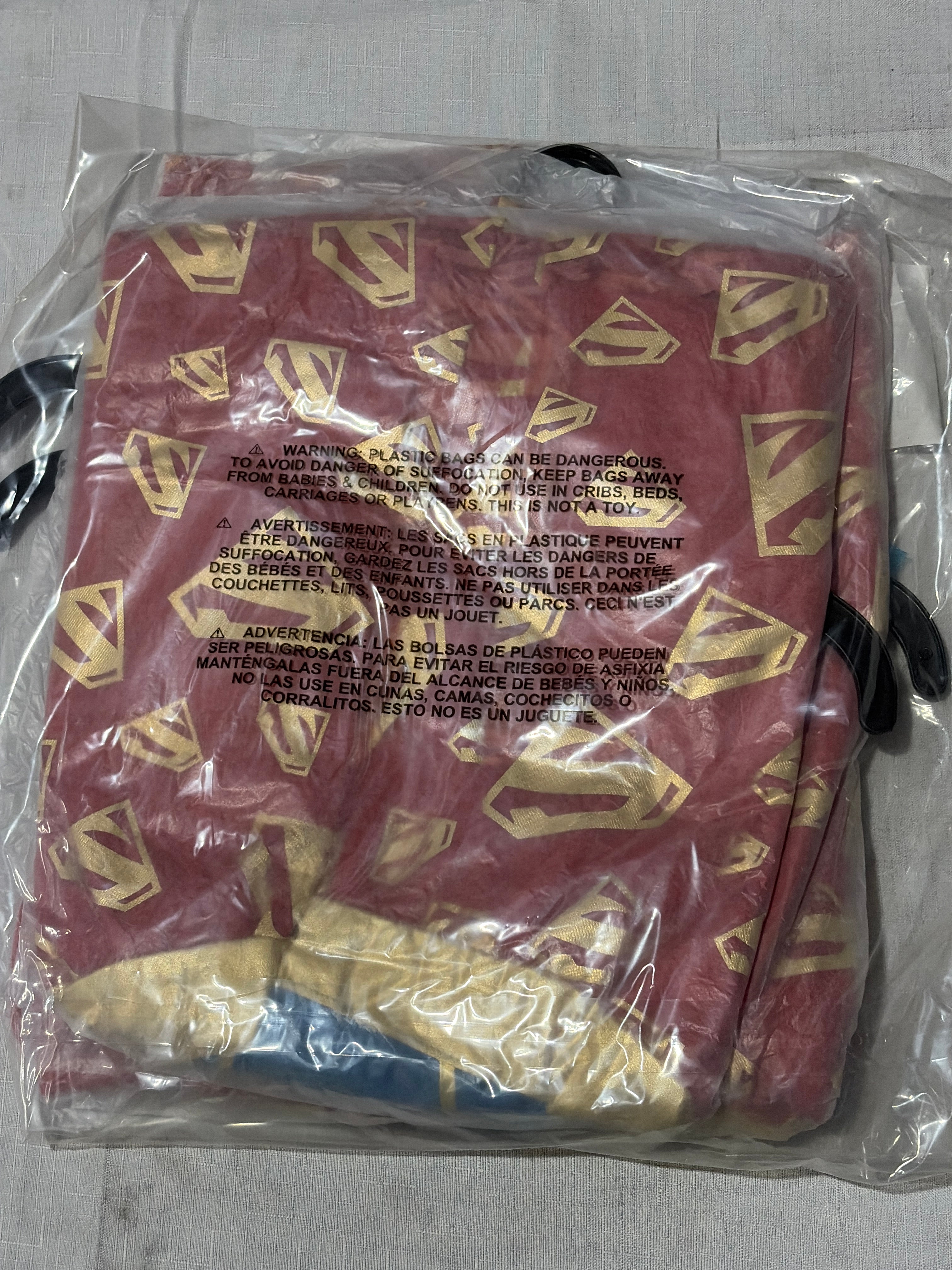 Supergirl Costume Dress & Cape - Child M (8-10)