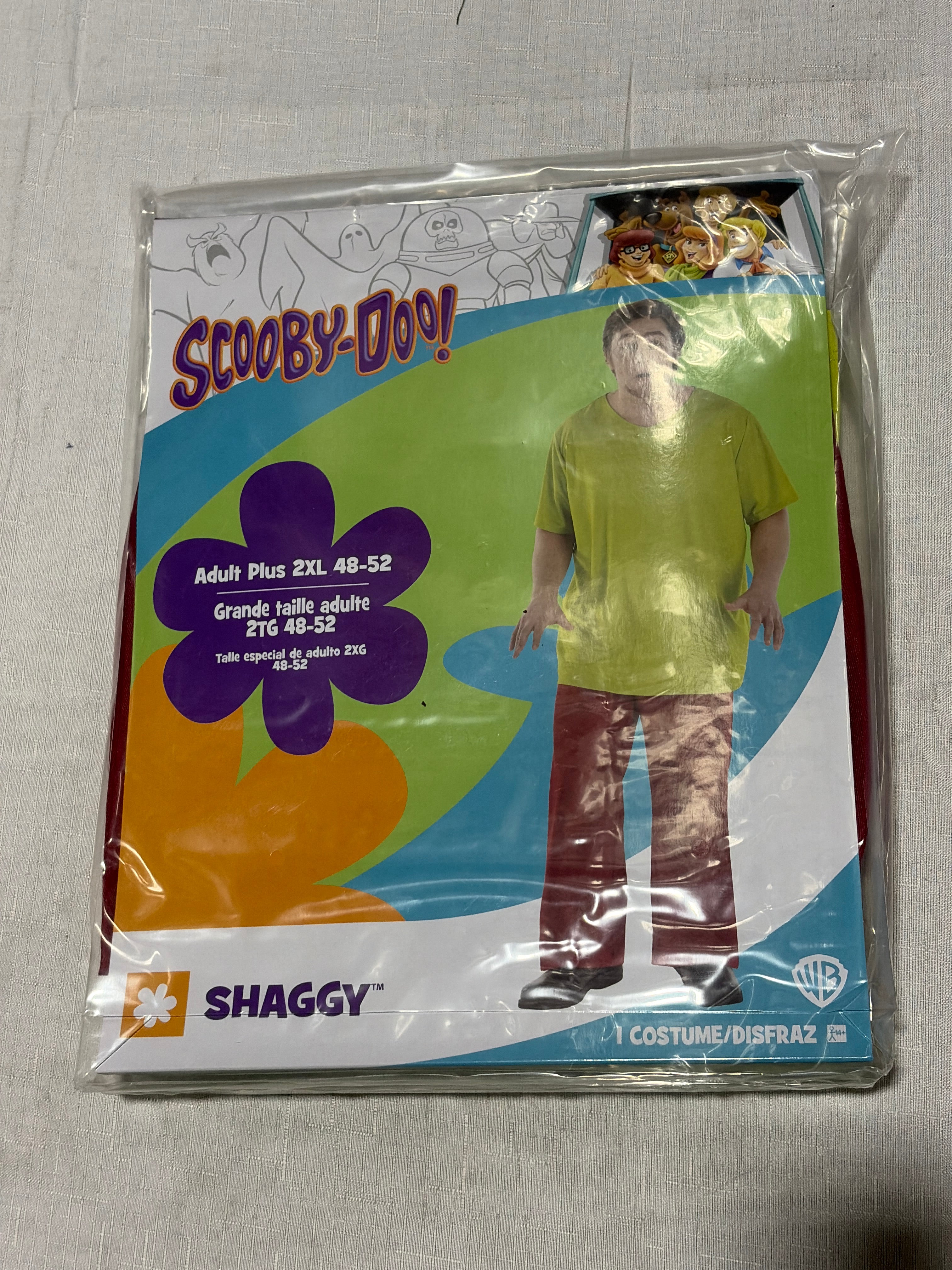 Shaggy Retro Halloween Costume for Adults - Adult 2XL (48-52)