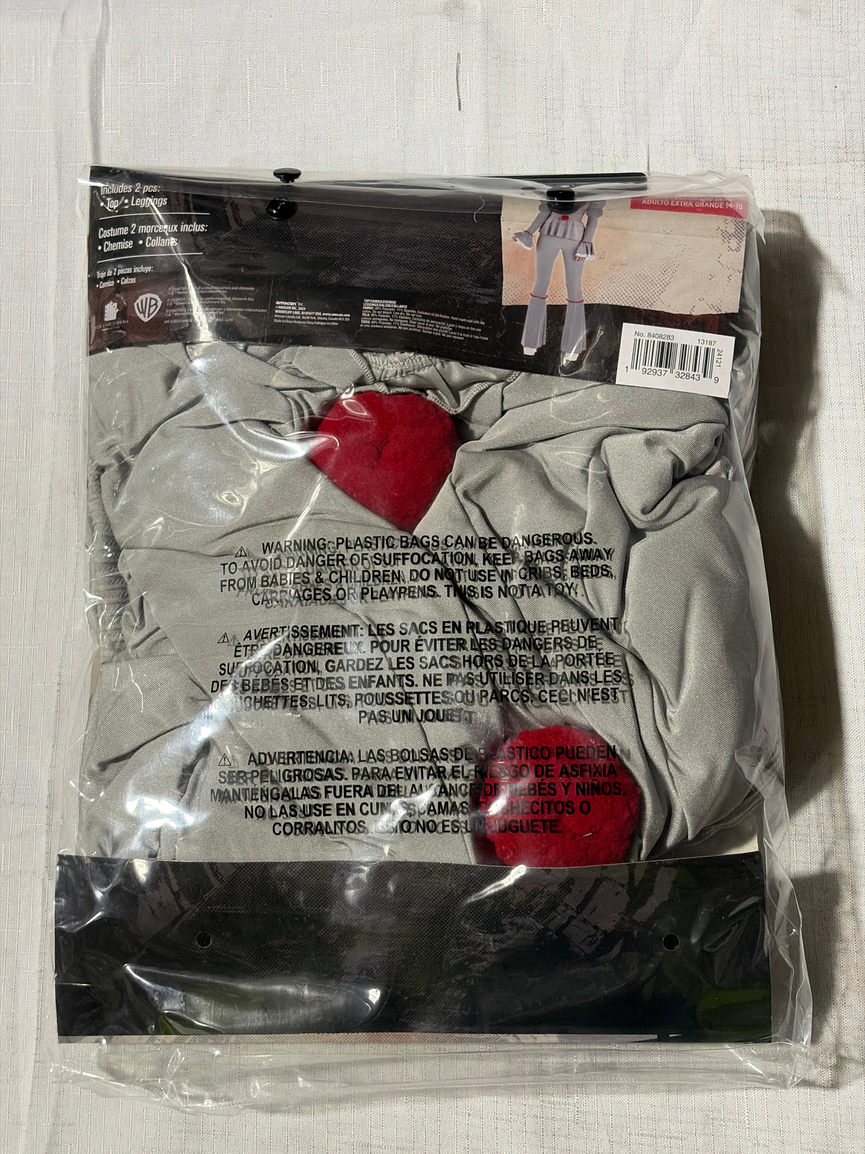 Women's Pennywise Halloween Costume - IT Chapter 2 - Adult XL (14-16)