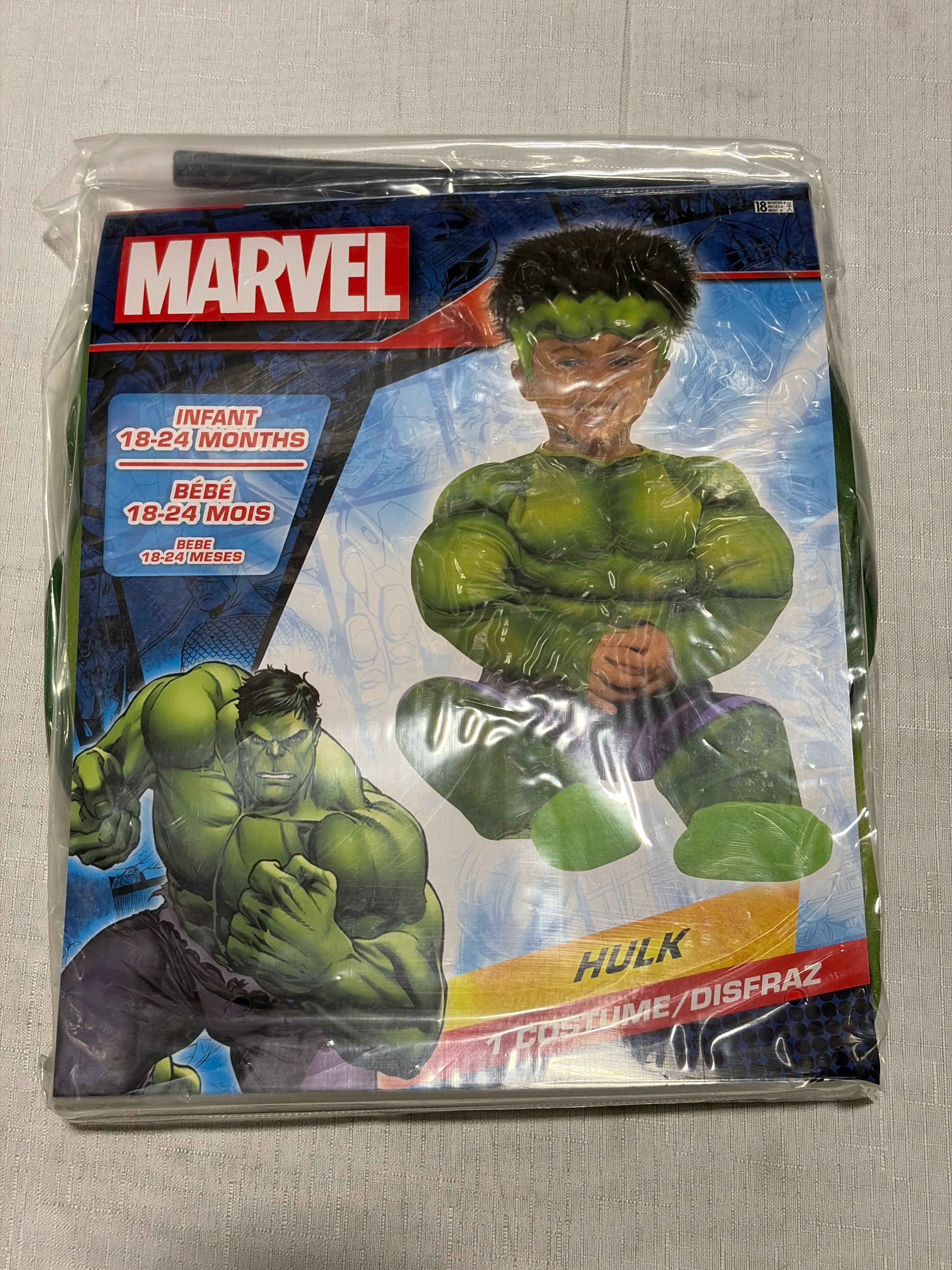 Infant Marvel Hulk Muscle Halloween Costume - Infant (18-24 Months)