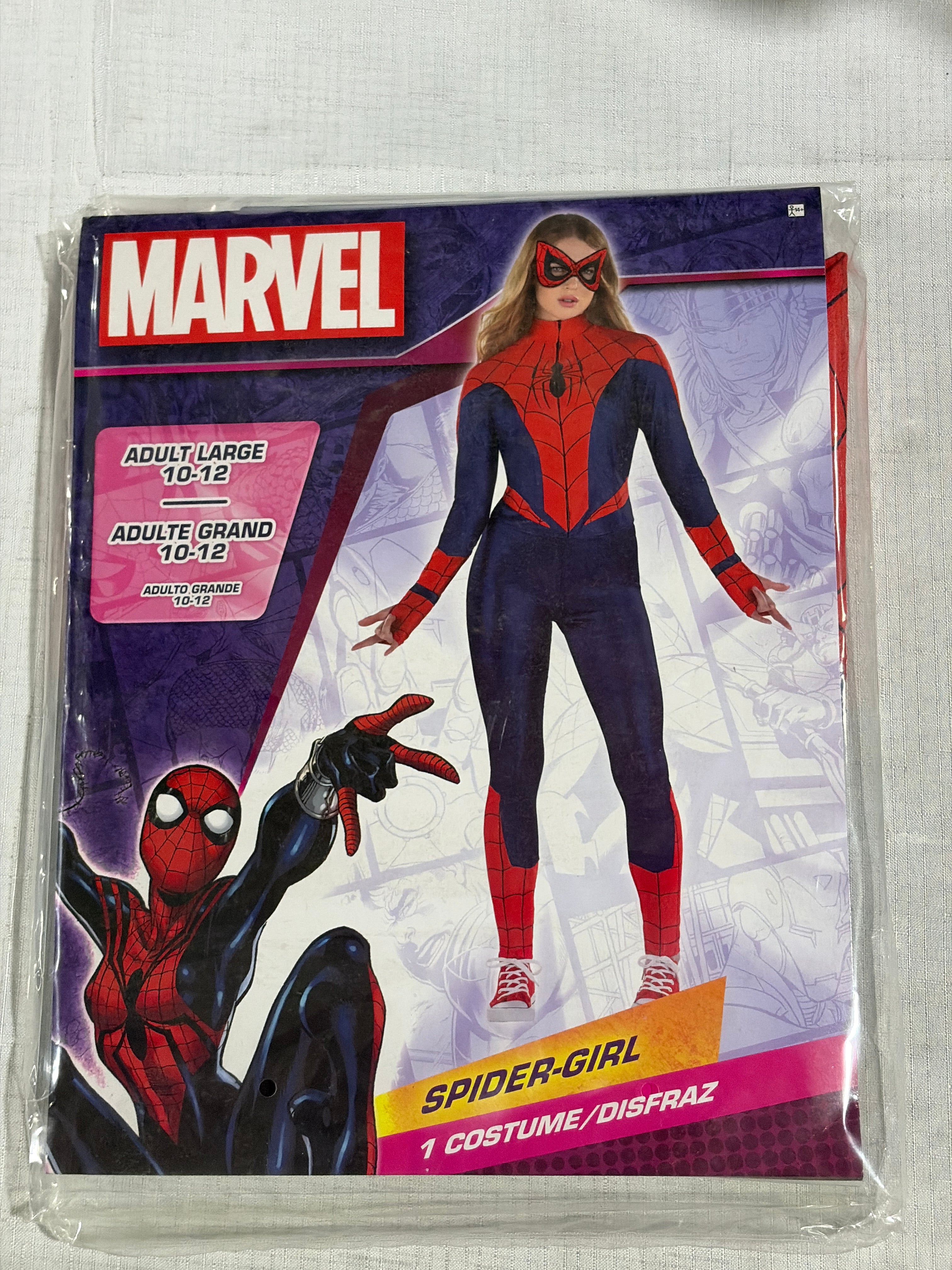 Women's Marvel Spider-Girl Halloween Costume with Mask - Adult L (10-12)