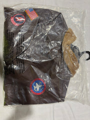 Top Gun 2 Bomber Jacket Costume Accessory for Adults - Adult 2XL (48-52)