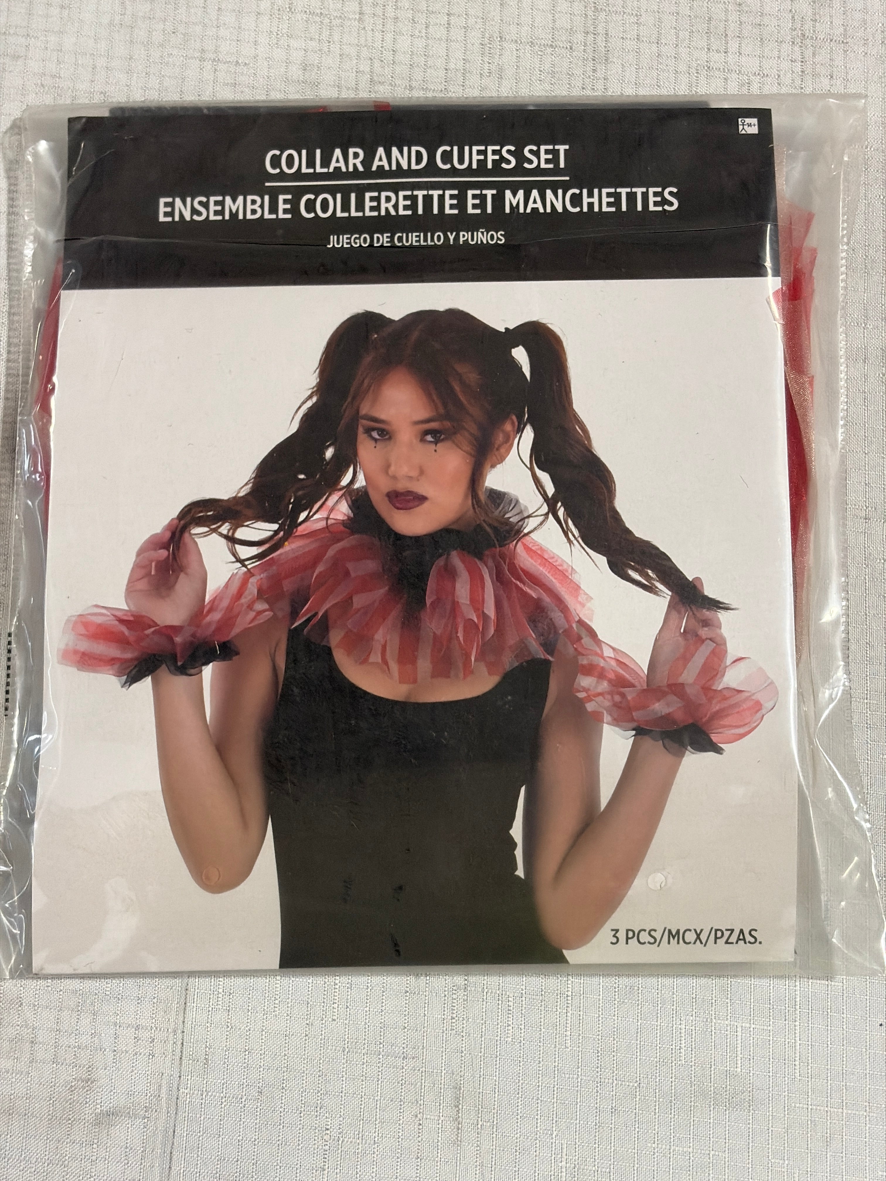 Vintage Circus Collar & Cuffs Halloween Accessory Set - One Size