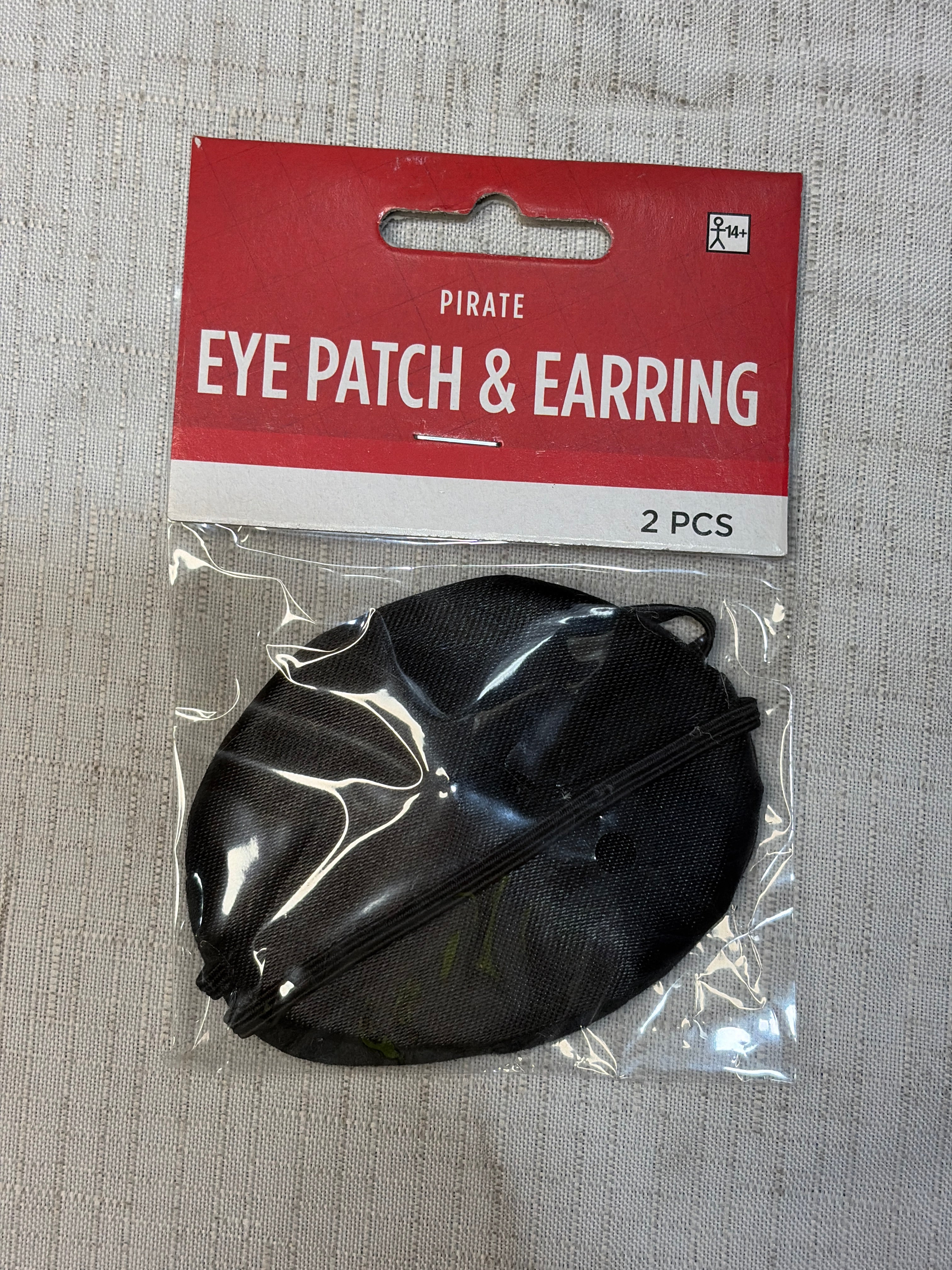 Pirate Earring and Eye Patch Accessory Set - One Size