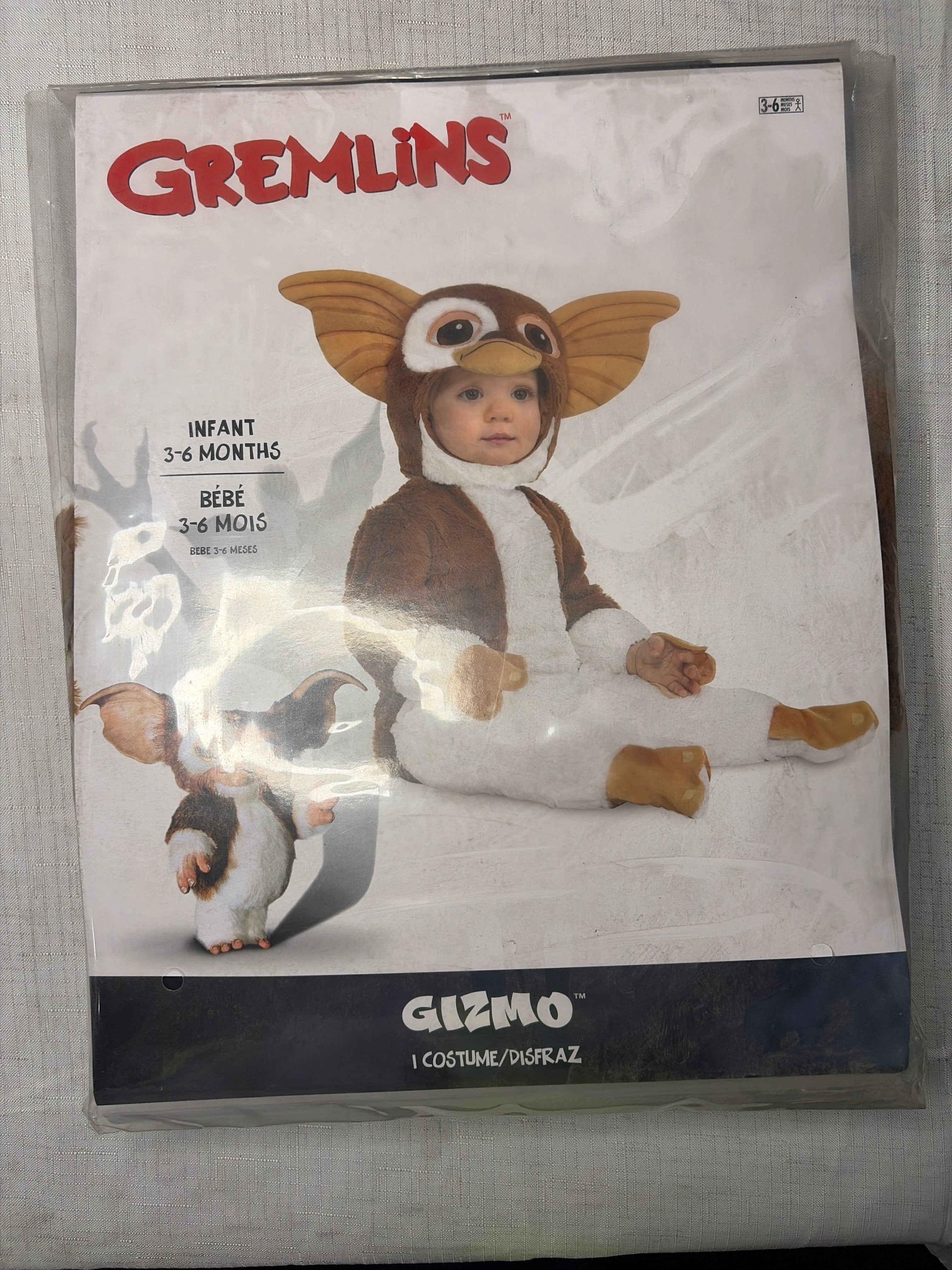 Infant Gremlins Gizmo Halloween Costume - Infant (3-6 Months)
