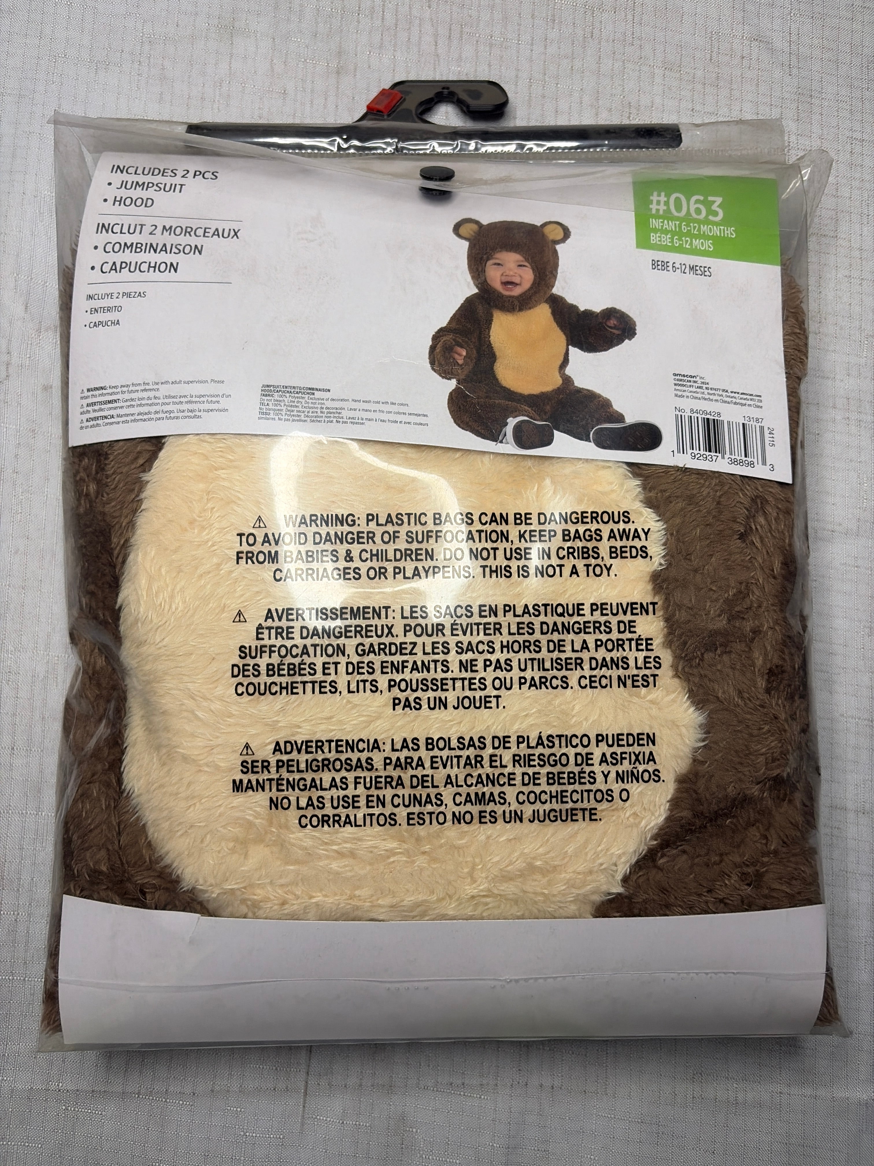 Cuddly Teddy Bear Halloween Costume for Infants - Infant (6-12 Months)