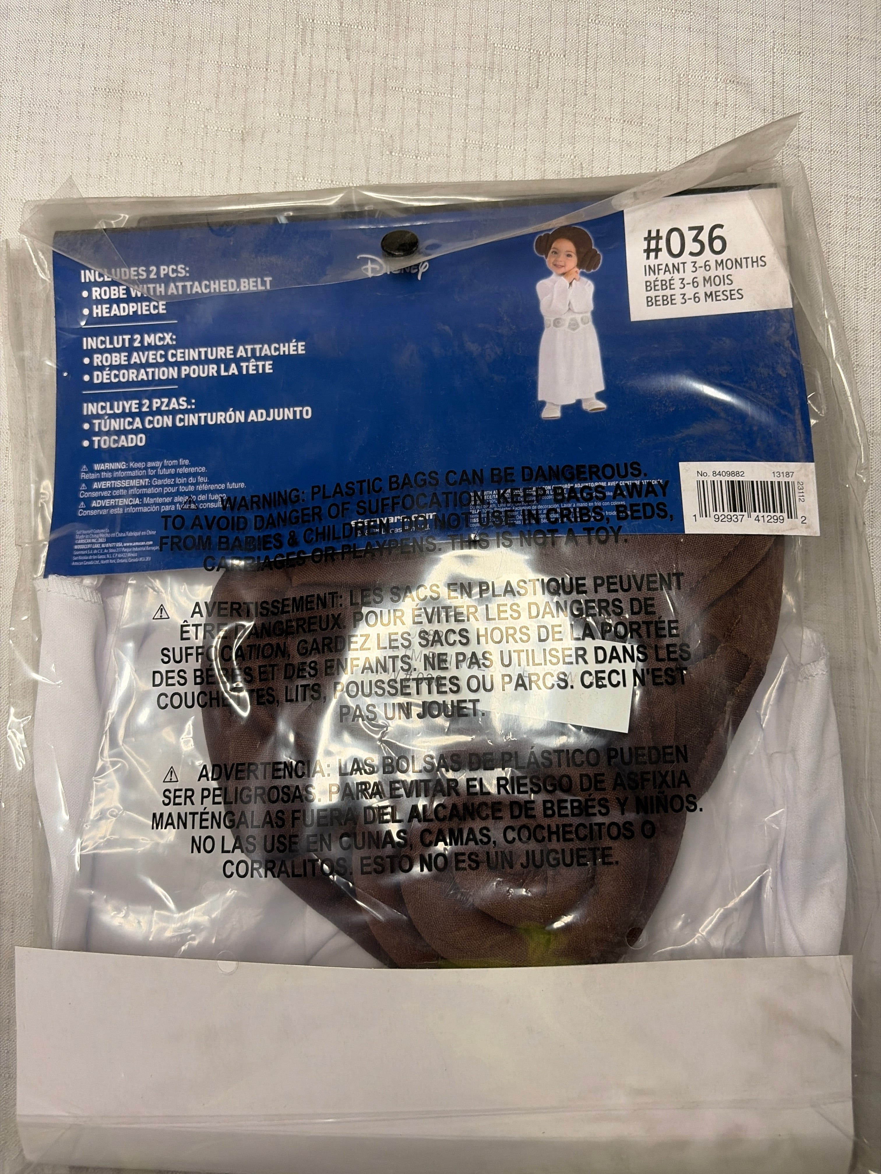 Infant Princess Leia Costume - Star Wars Classics - Infant (3-6 Months)