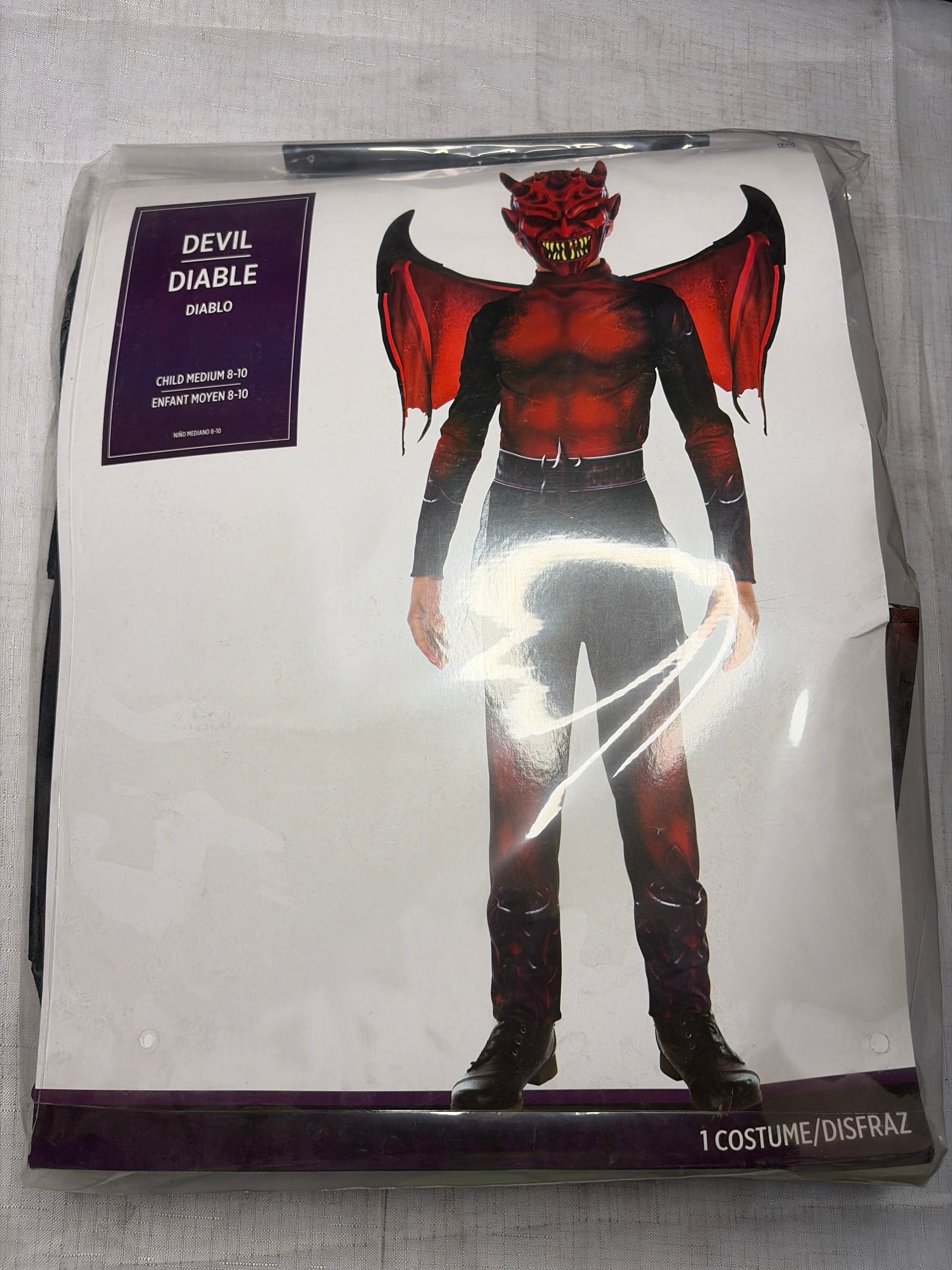 Devil Boy Halloween Costume for Kids - Child M (8-10)