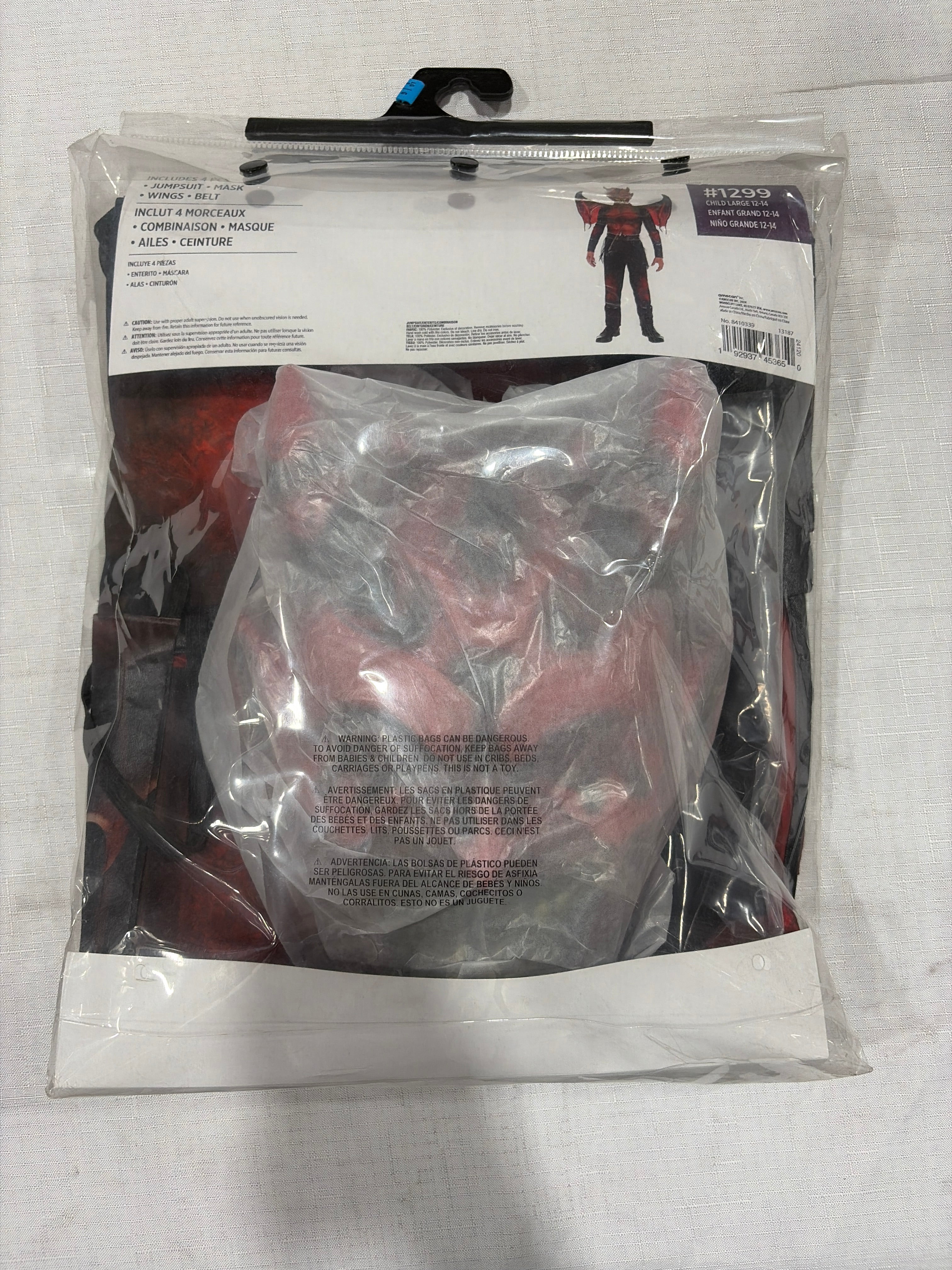 Devil Boy Halloween Costume for Kids - Child L (12-14)