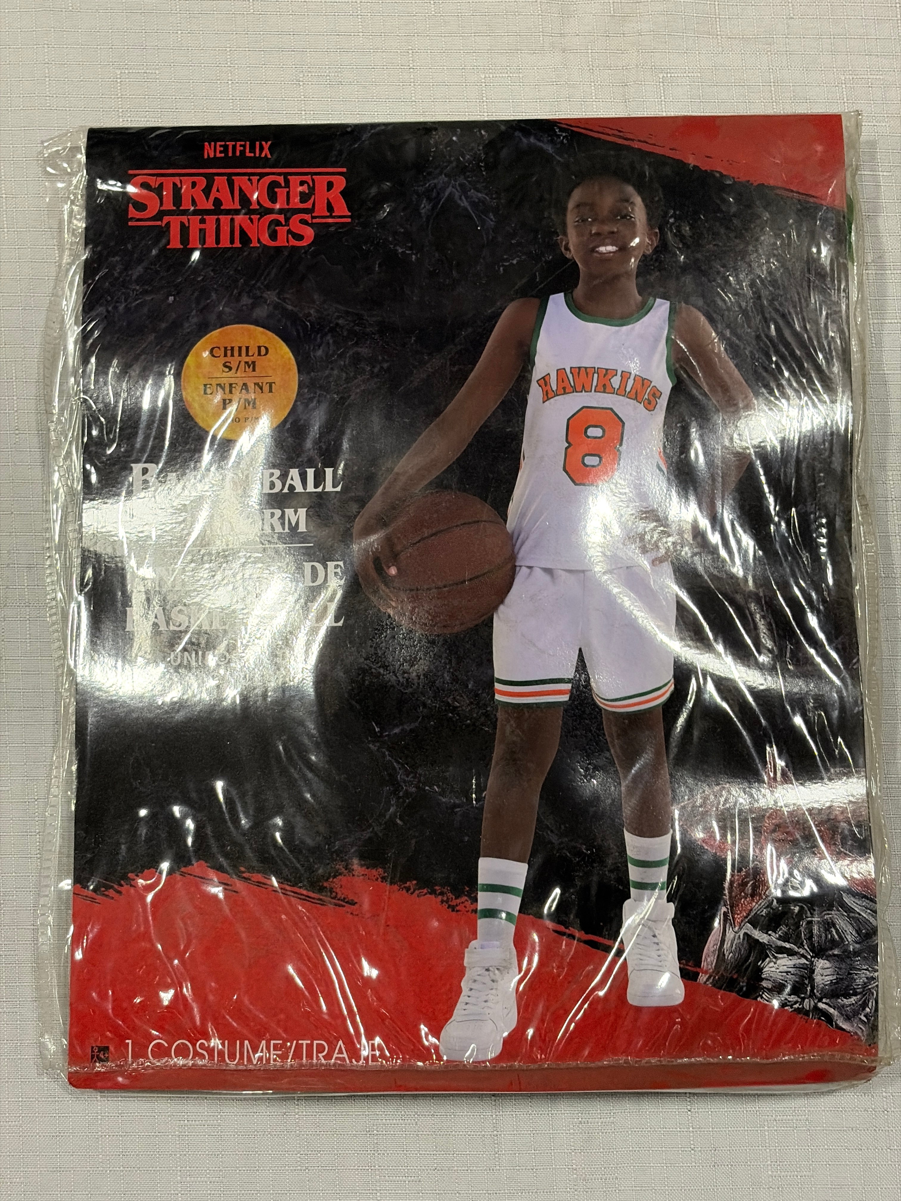 Stranger Things 4 Lucas Basketball Costume for Kids - Child S/M