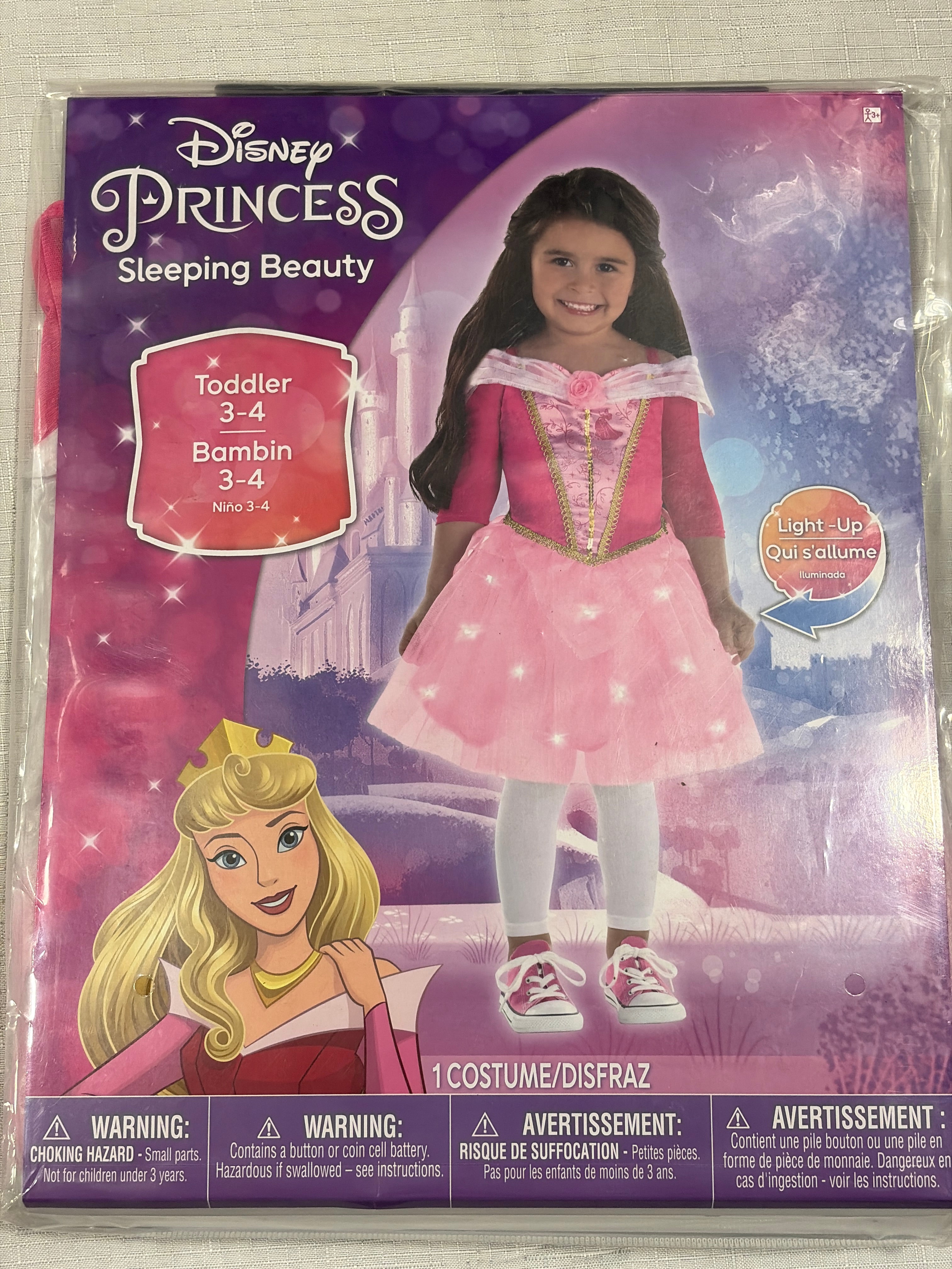 Disney Sleeping Beauty Aurora Light-Up Princess Dress for Kids - Toddler (3-4)