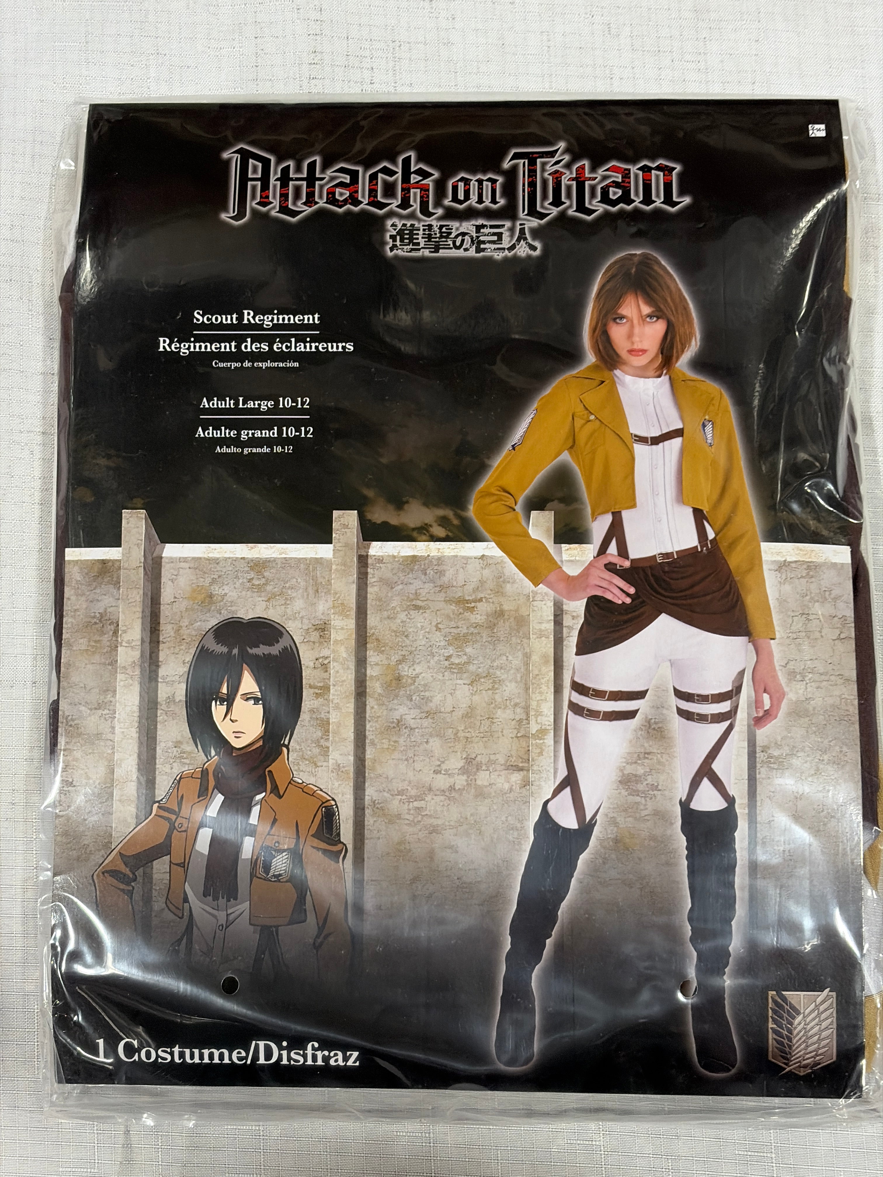 Women's Attack on Titan Halloween Costume - Adult L (10-12)