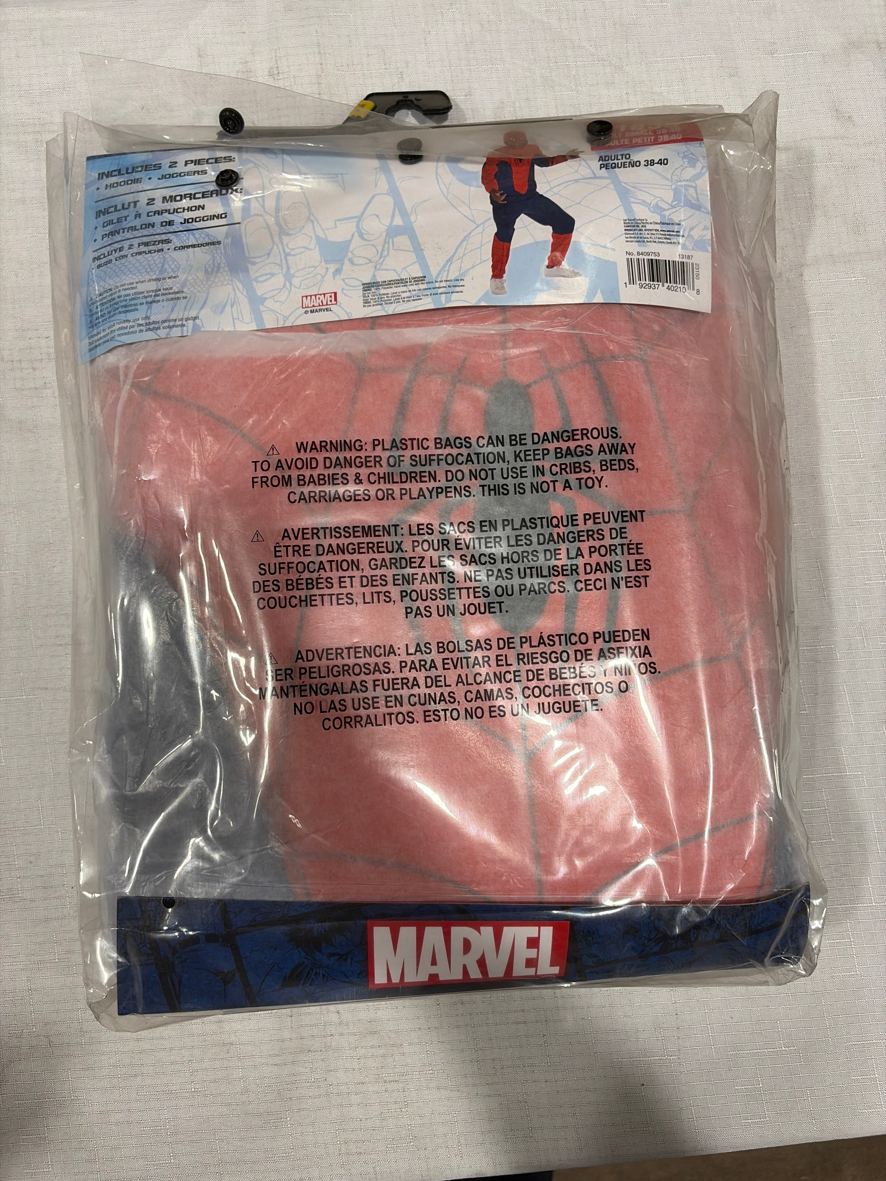 Marvel Spider-Man Classic Adult Costume - Adult S (38-40)