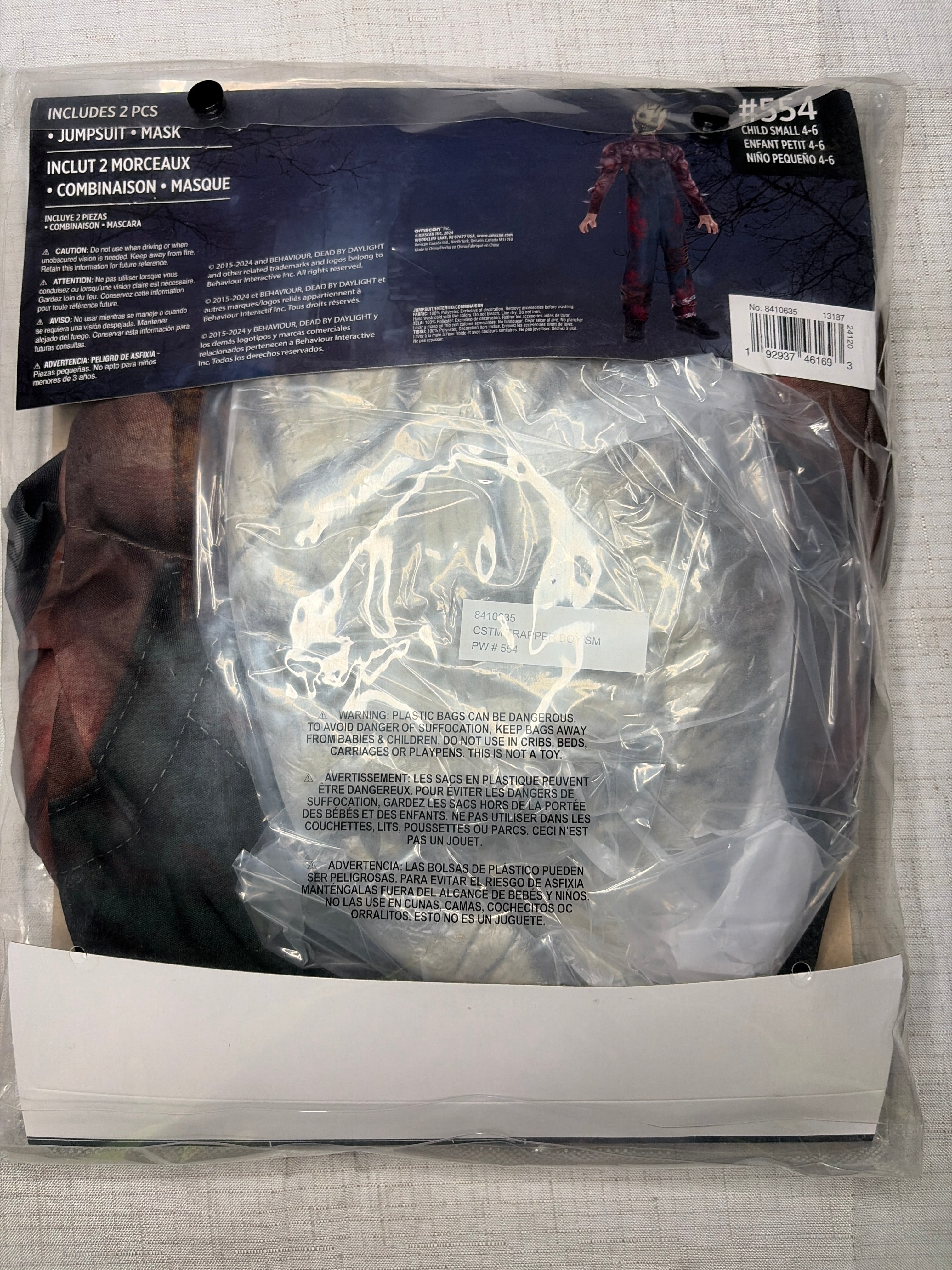 Kids' Trapper Halloween Costume from Dead by Daylight - Child S (4-6)
