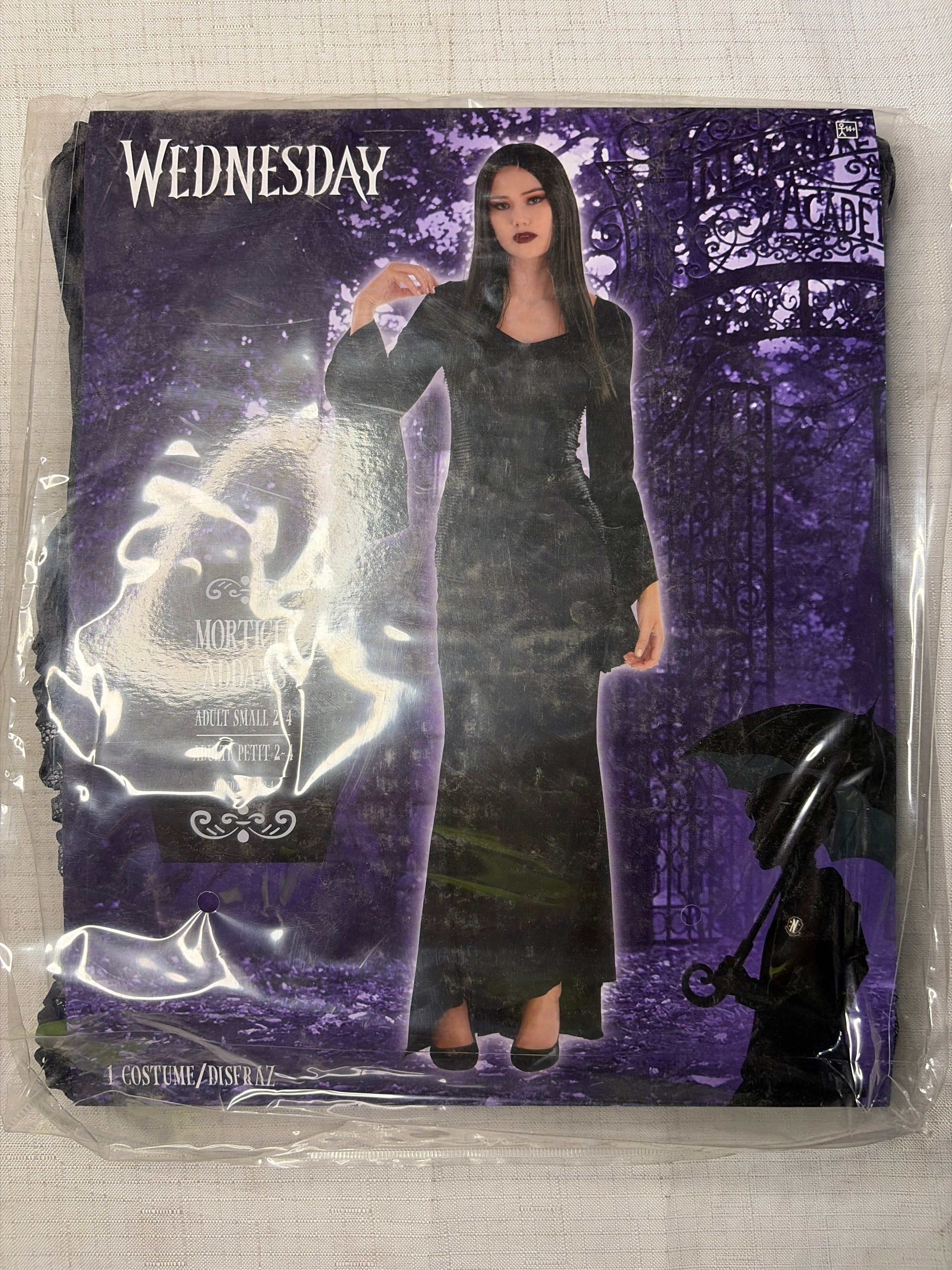 Gothic Elegance Wednesday Addams Costume - Adult S (2-4)