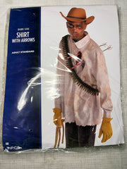 Men's Zombie Shirt with Impaled Arrows - Halloween Costume Accessory - Adult One Size