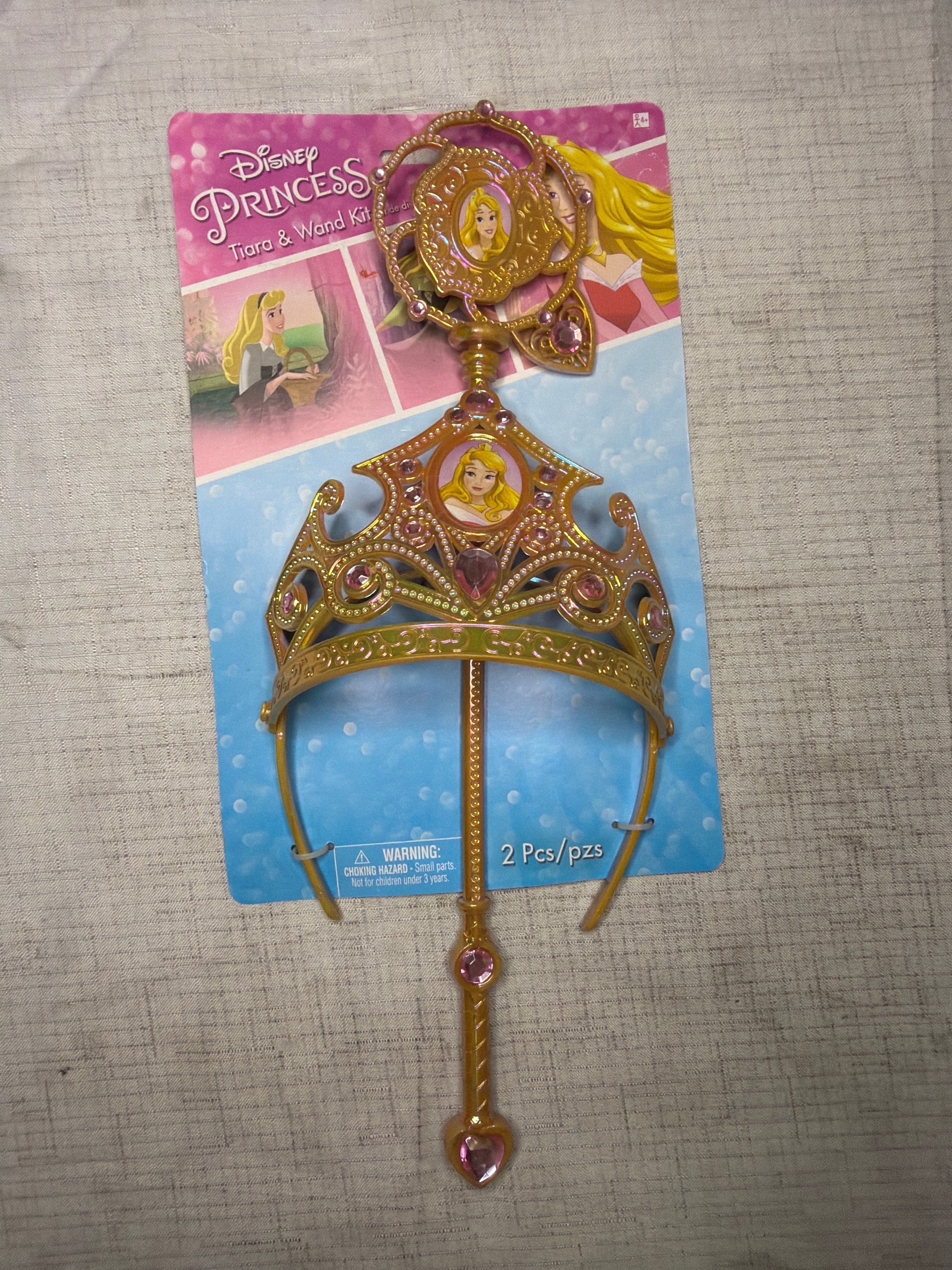 Sleeping Beauty Aurora Costume Tiara and Wand Set - One Size