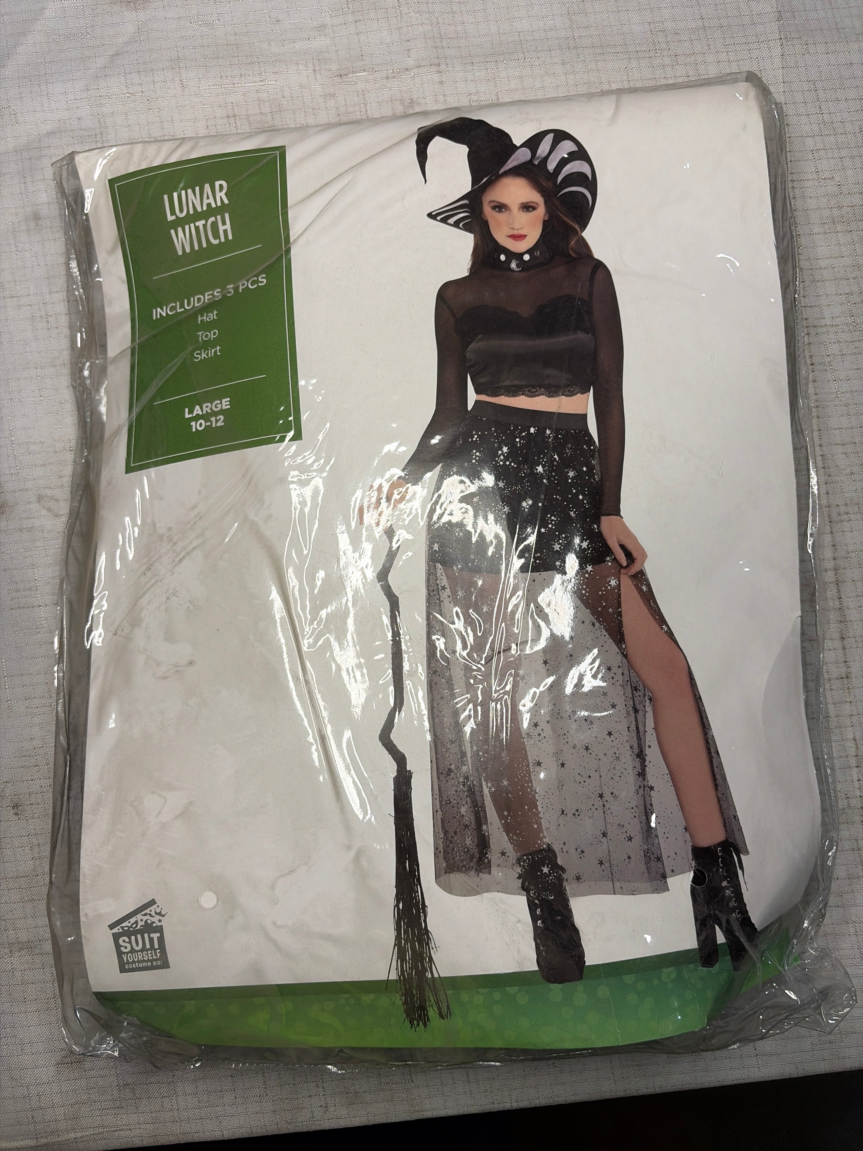 Enchanting Lunar Witch Costume for Halloween - Adult L (10-12)