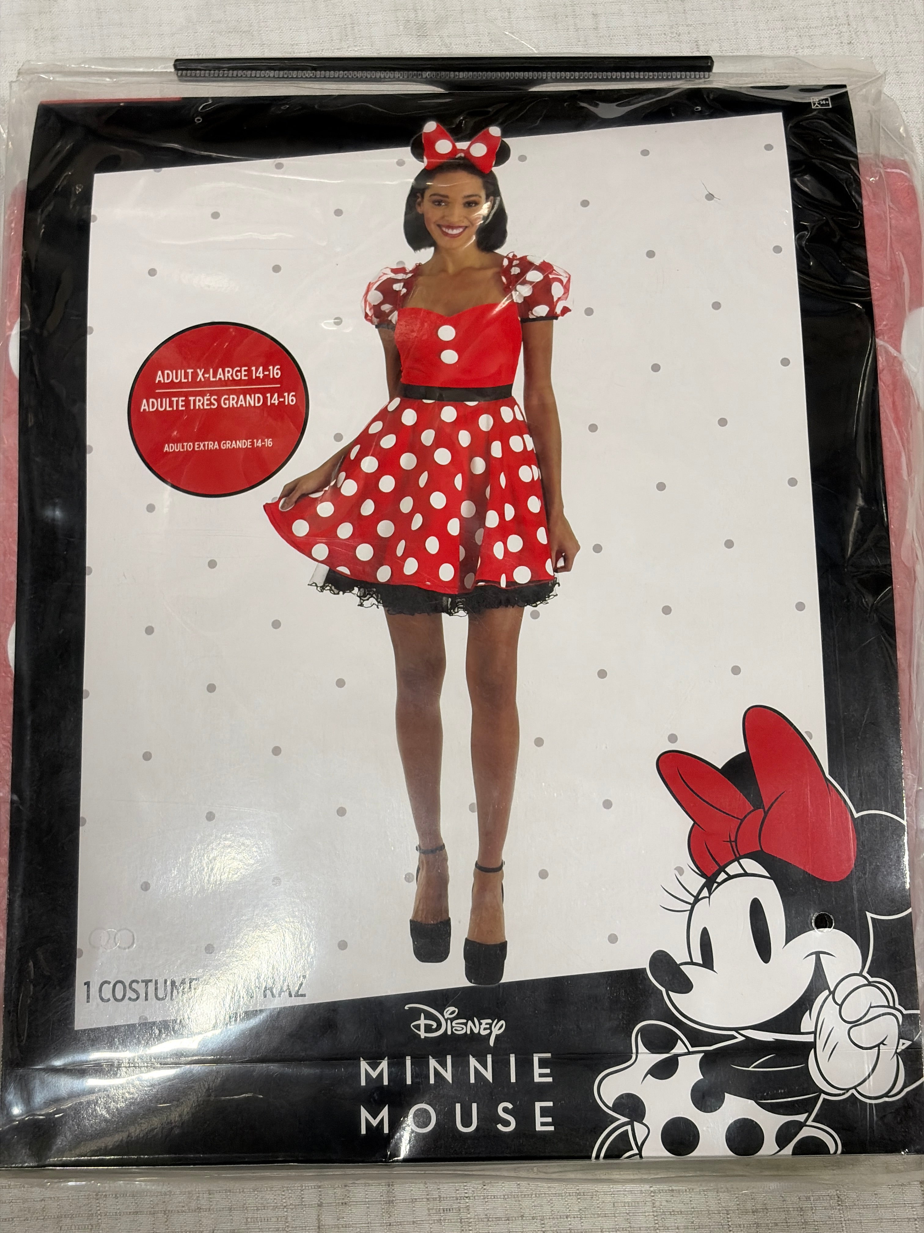 Women's Classic Minnie Mouse Halloween Costume - Adult XL (14-16)