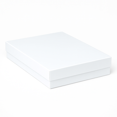 Elegant White Lingerie Gift Box - 11 x 8 x 1.25 Inches