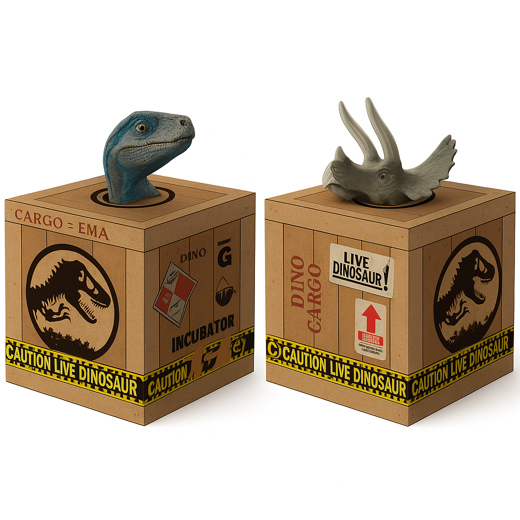 Jurassic World Dinosaur Escape Table Centerpiece Kit, 12-in, 2-Pack