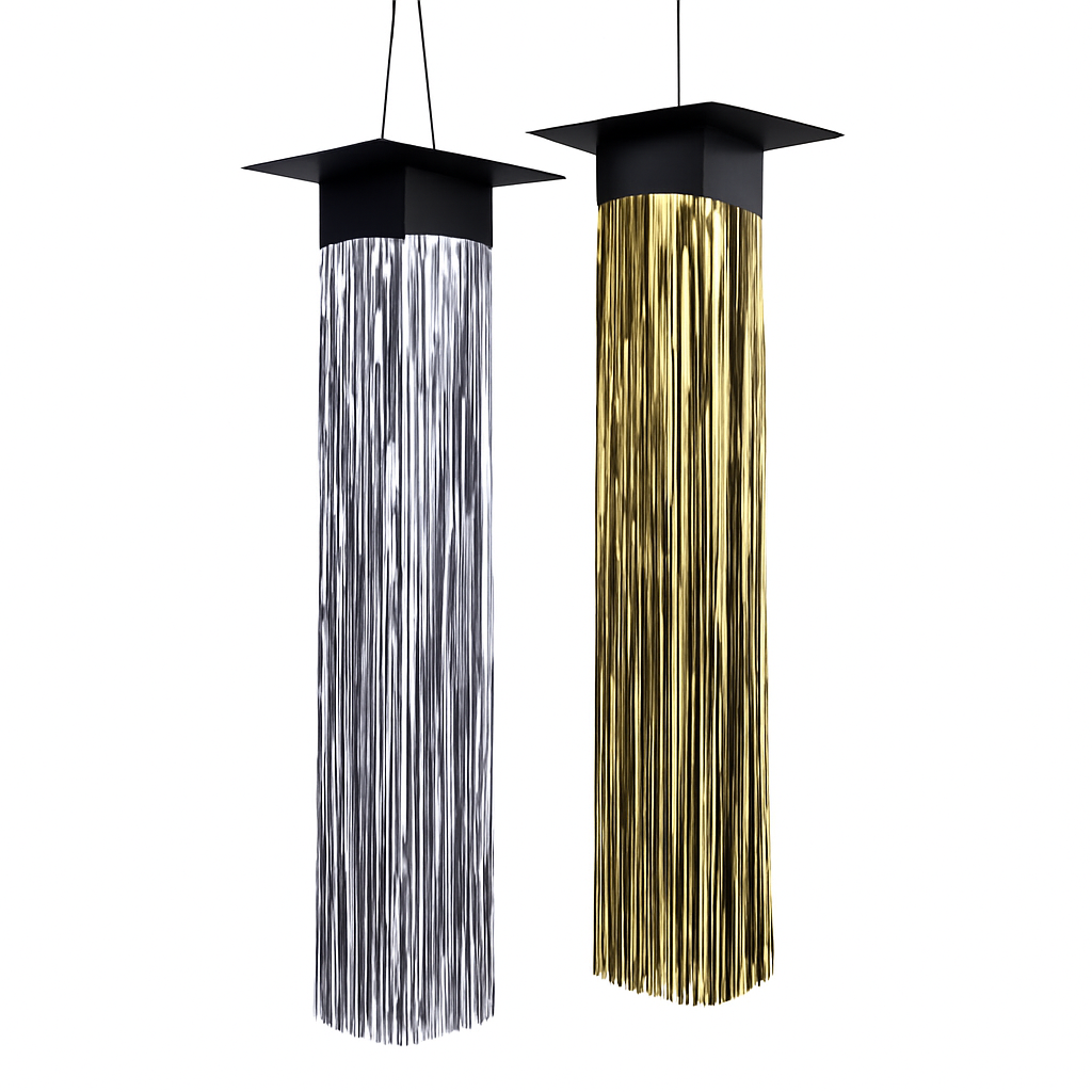 Graduation Cap Hanging Foil Decoration Set