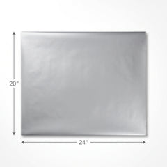 Metallic Silver Gift Wrapping Tissue Paper Pack