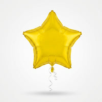 Yellow Star Foil Balloon - 18"