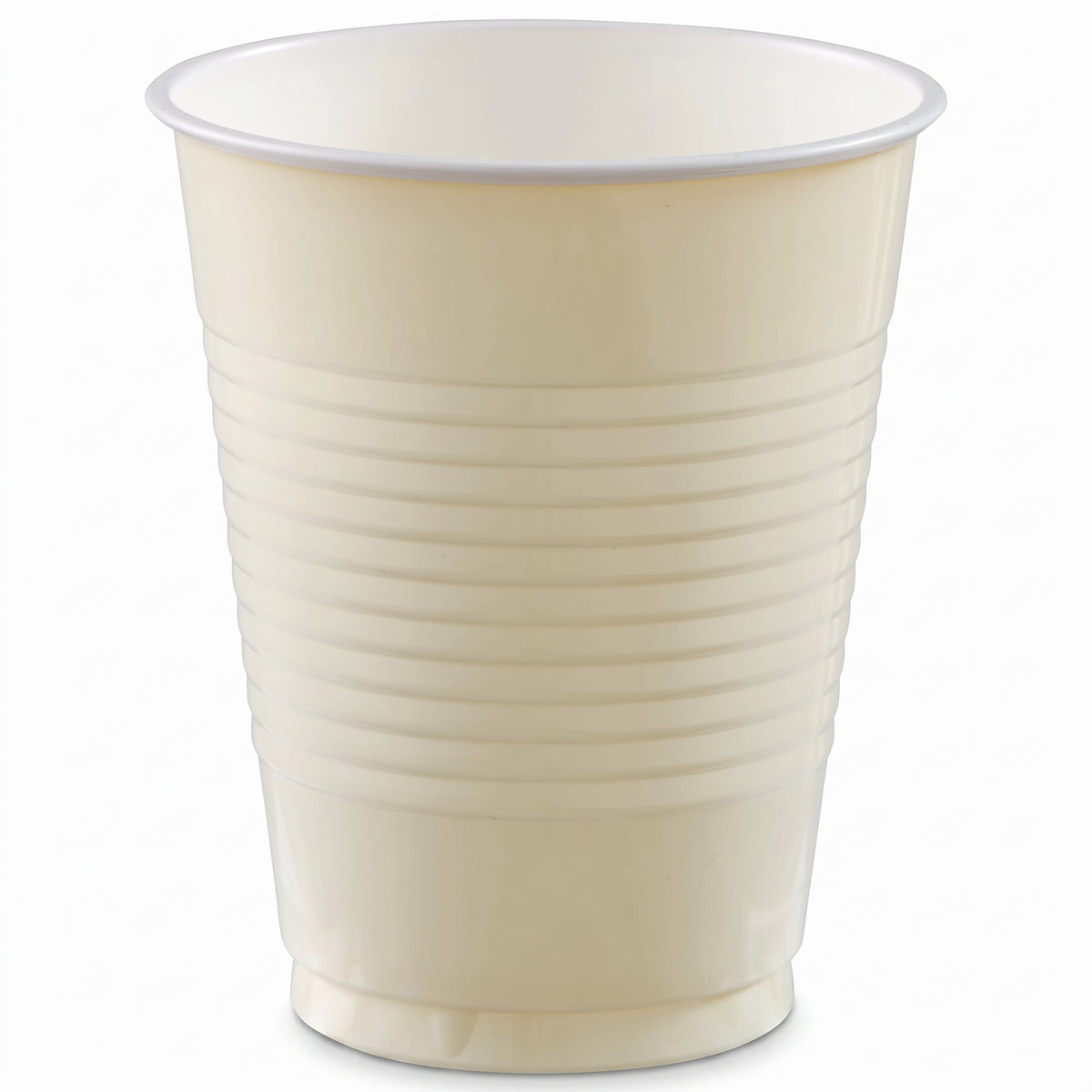 Vanilla Cream 18oz Plastic Cups - Set of 20