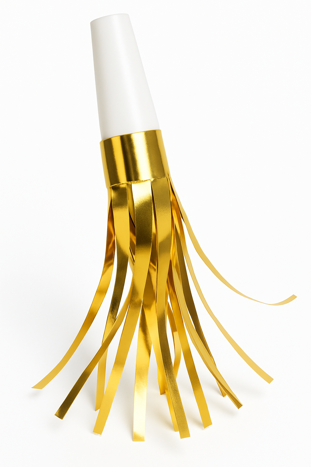 Metallic Fringe New Year's Eve Party Blowout Noisemakers - 8 Pack