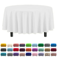 Premium 120" Round Ivory Table Cover