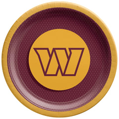 Washington Commanders 9" Round Paper Plates