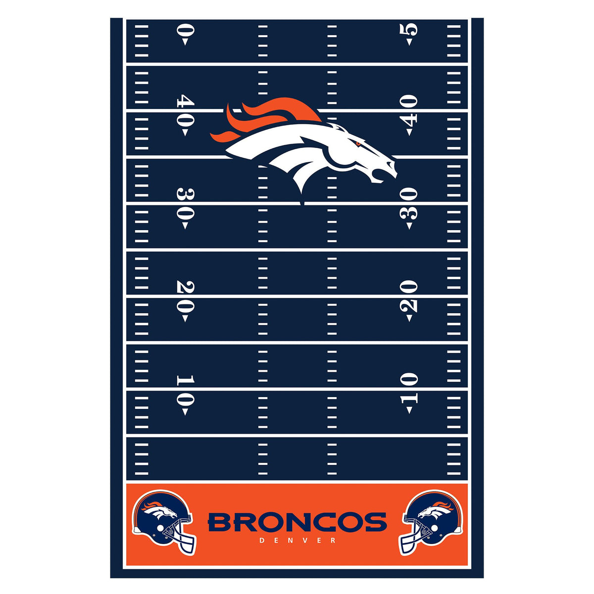 Denver Broncos NFL Plastic Table Cover