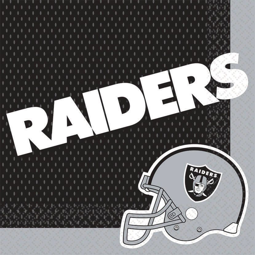 NFL Las Vegas Raiders Luncheon Napkins - 6.5 In. x 6.5 In.