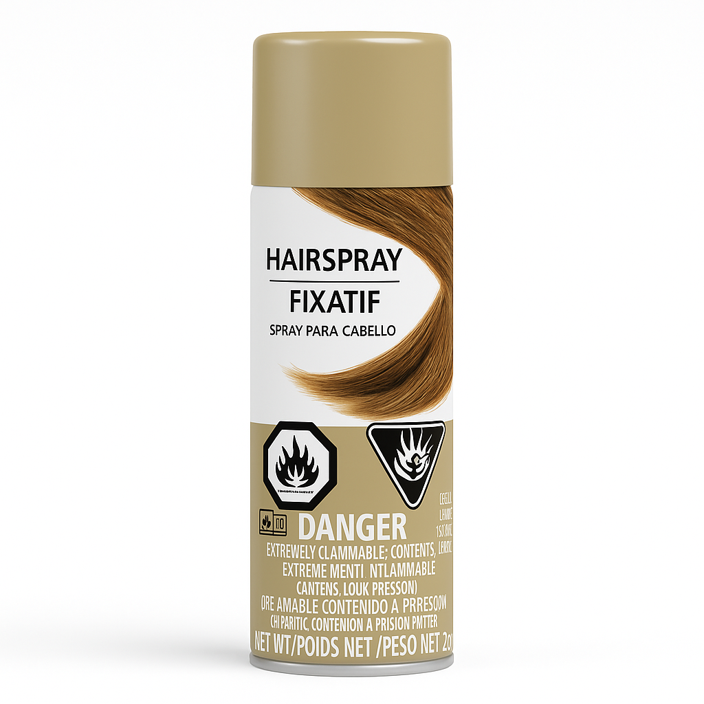 Shimmer Gold Hair Spray - Vibrant Team Spirit Color