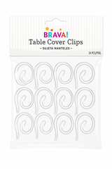 Clear Table Clips - 24 Count