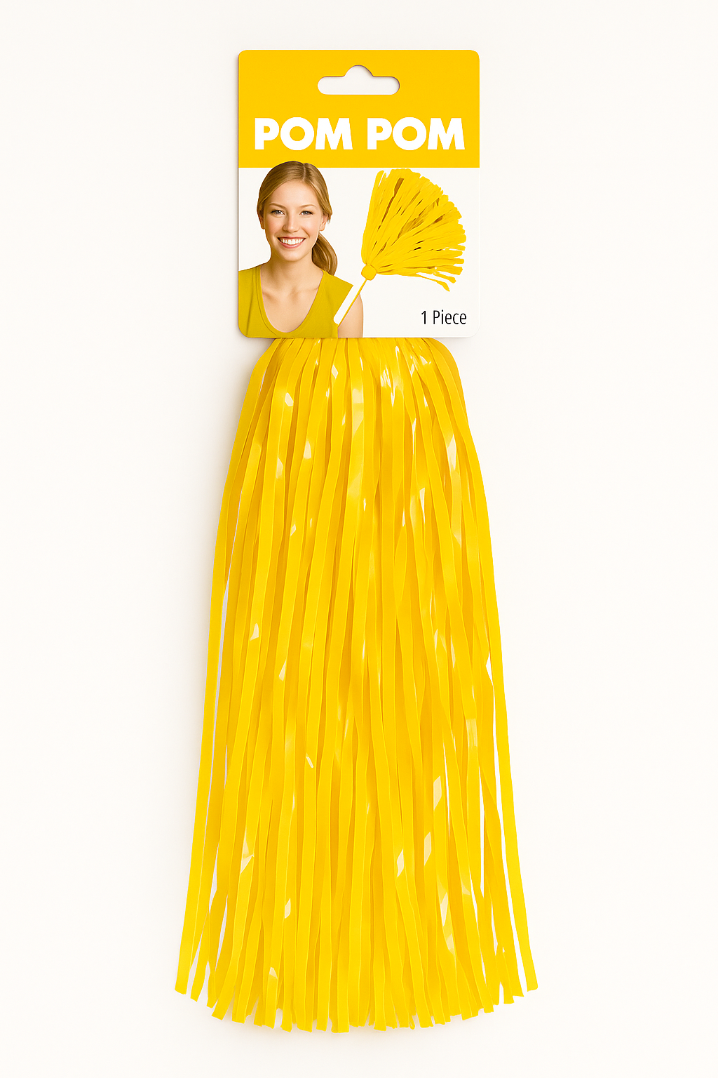 Bright Yellow Team Spirit Pom-Pom
