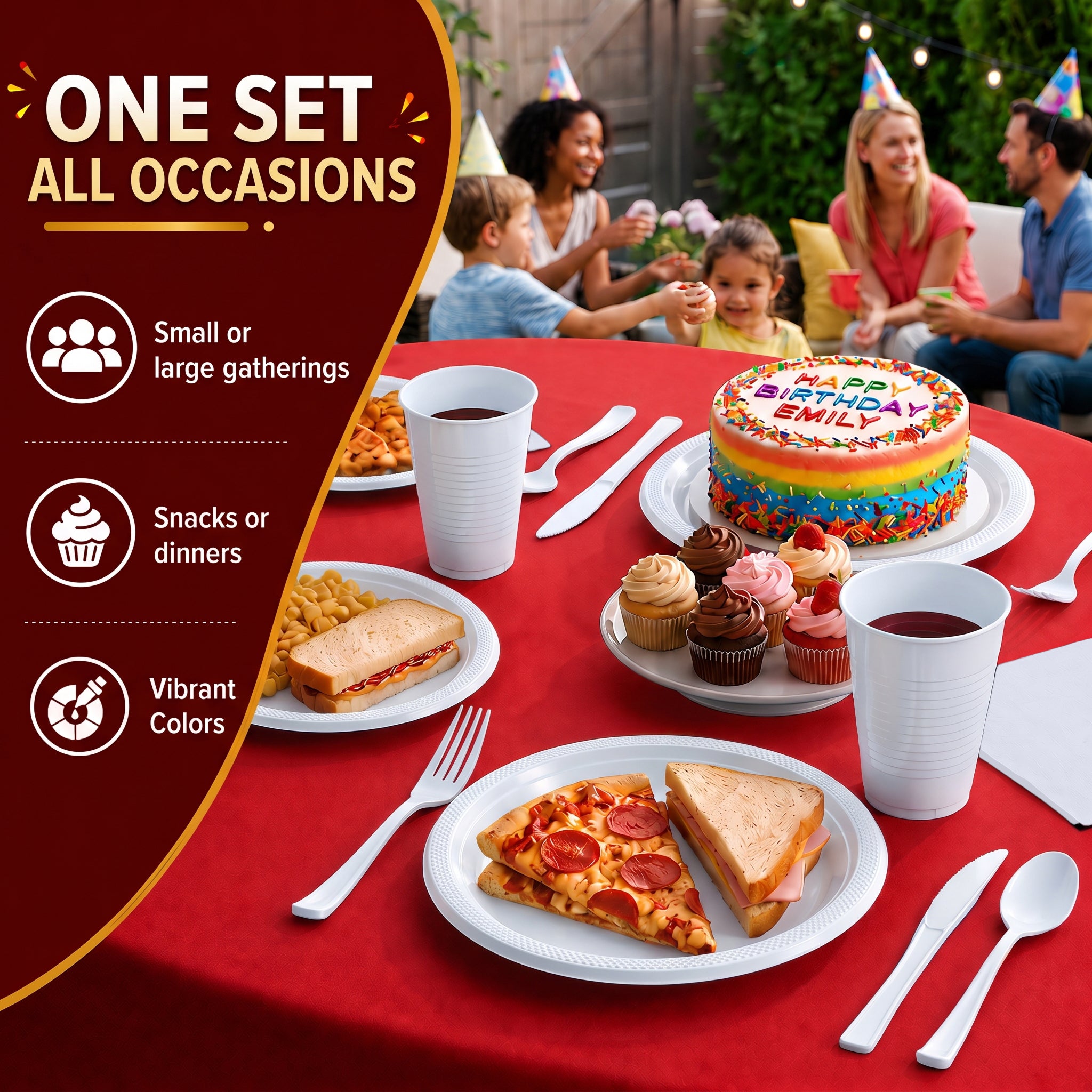 Solid Color Tableware Combo | White